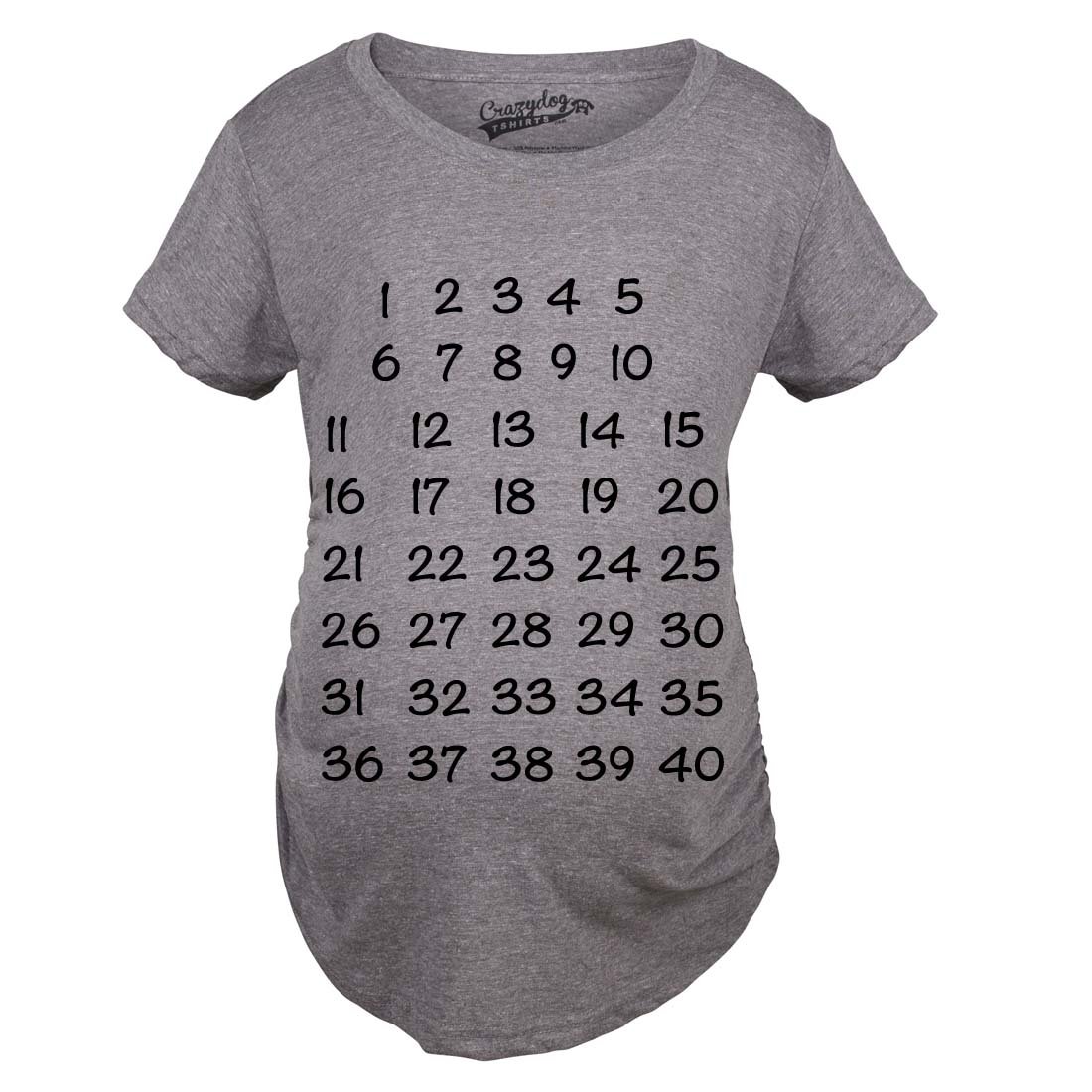 Pregnancy Countdown T-Shirt - Cute Maternity Tee for Baby Announcement & Weekly Milestones - Perfect for Gender Reveal, Baby Shower & Maternity Photos