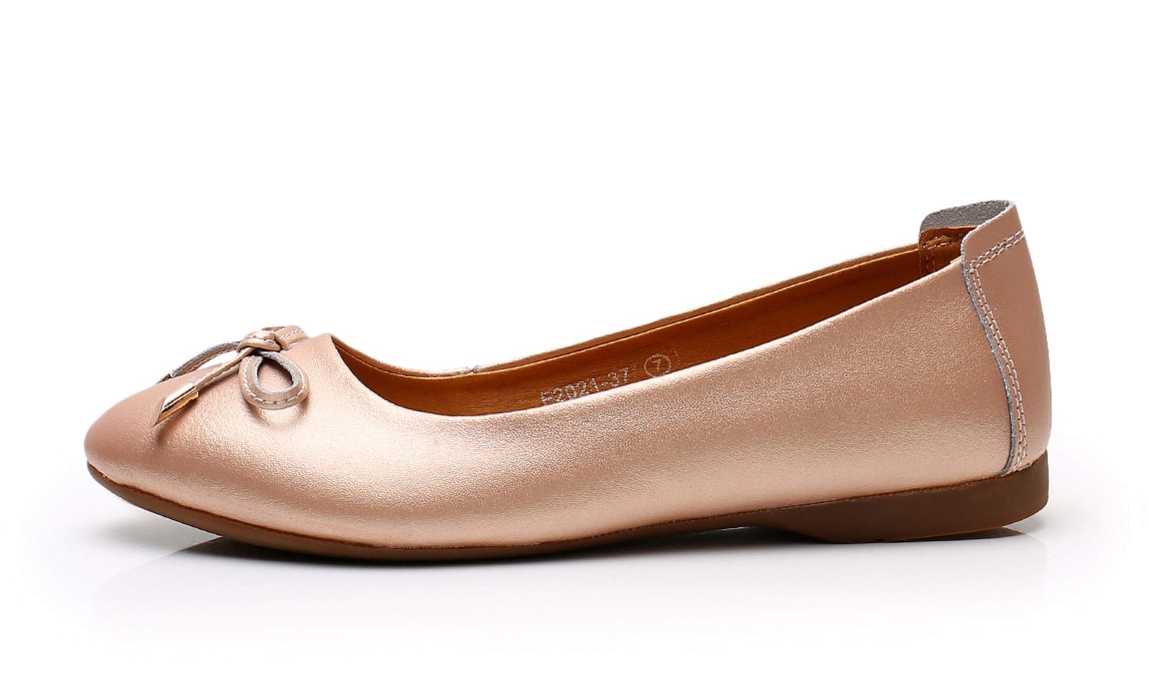 VenusCelia Women's Ballet Flats with Bowknot - Comfortable Dance Shoes for Ballerinas, Ballet Classes & Casual Wear