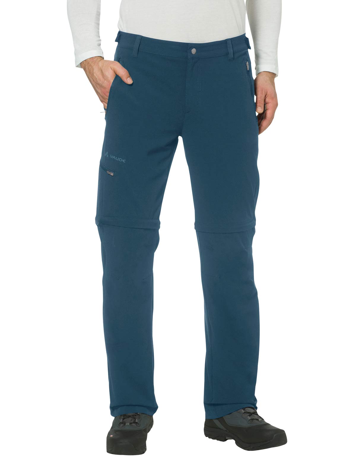 VAUDE Men's Farley Stretch T-Zip Pants - Lightweight Hiking & Outdoor Adventure Pants for Men with Quick-Dry Technology