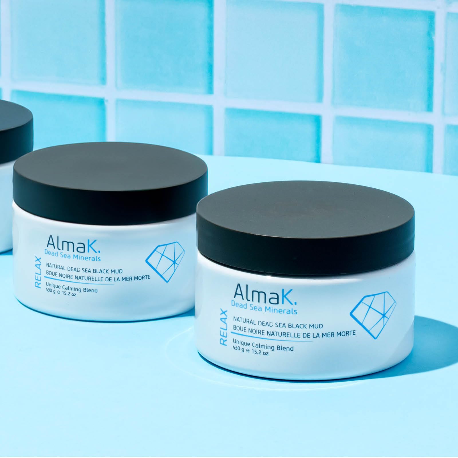 ALMA K Natural Dead Sea Black Mud Mask - Organic Deep Cleansing & Detoxifying Facial & Body Mask for Women & Men - 15.2 oz - Perfect for Spa Days, Acne Treatment & Skin Rejuvenation