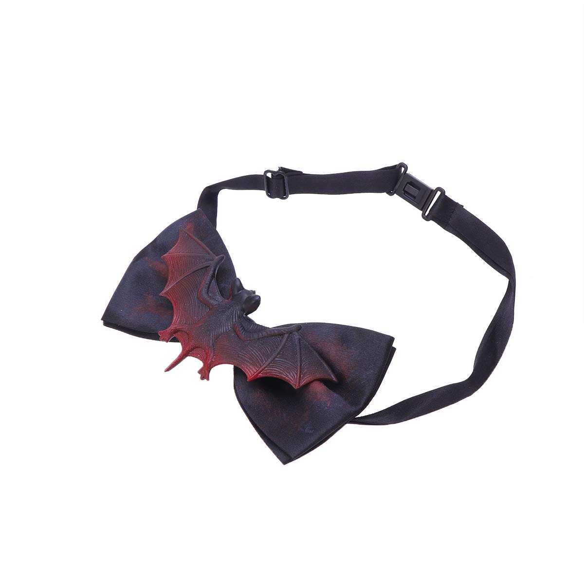 Halloween Decor Bloody Bat Necktie - Spooky Bat Bow Tie Accessory for Halloween Party, Cosplay, Masquerade Ball & Gothic Performance
