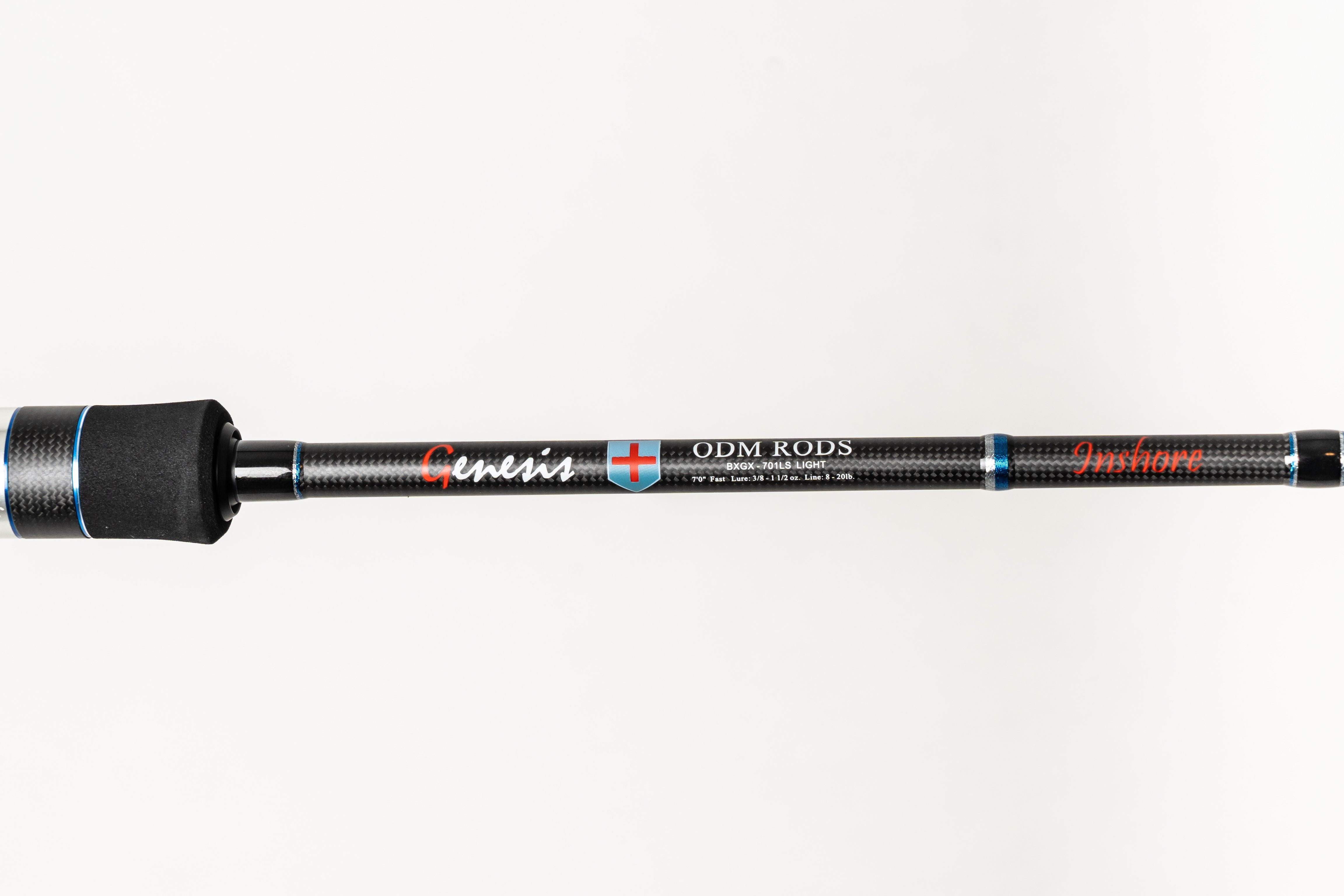 ODM Genesis Inshore Conventional Fishing Rods - Saltwater & Freshwater Spinning Rod for Bass, Trout, and Walleye - Perfect for Kayak, Boat, and Shore Fishing