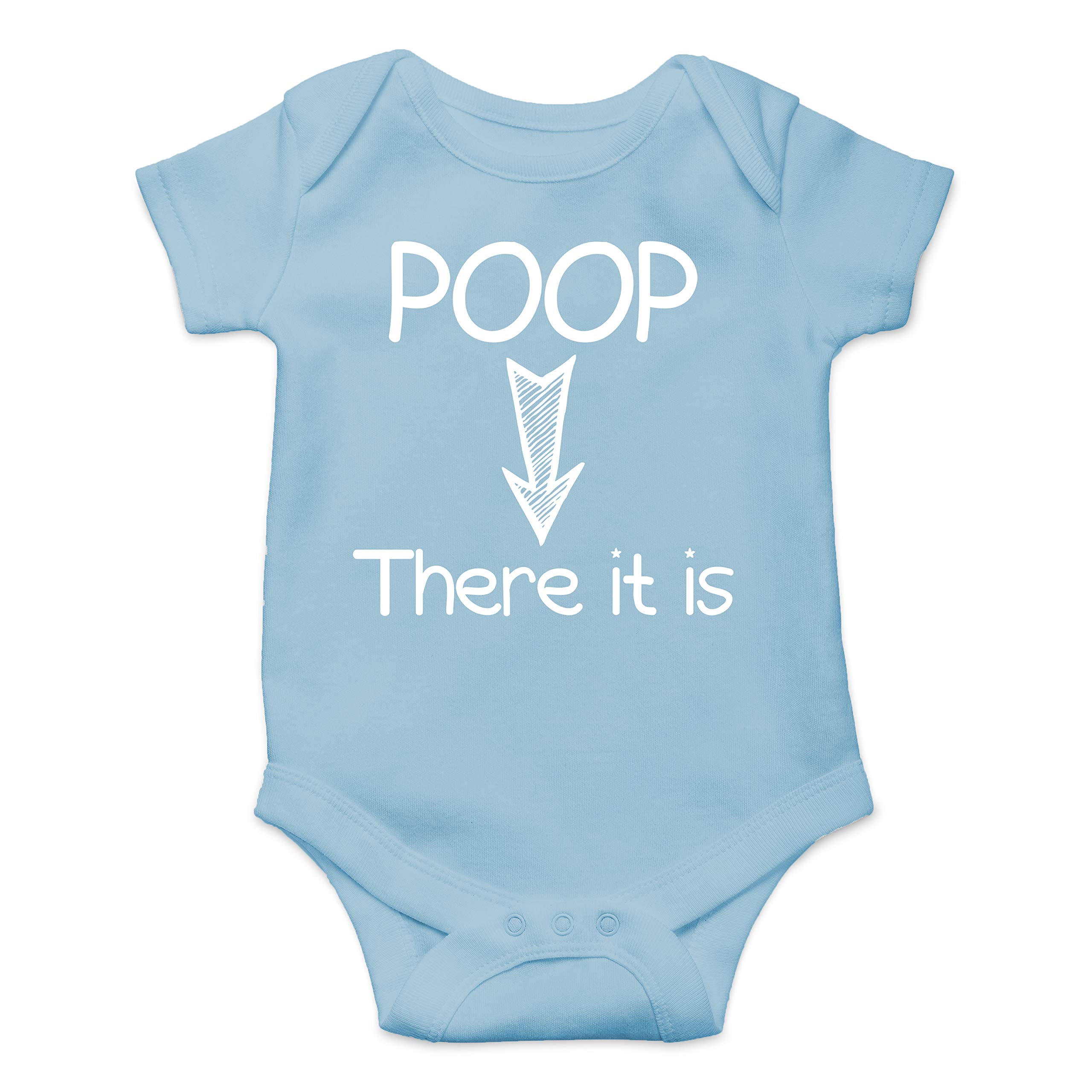 Poop There It Is - Funny Baby Bodysuit | Cute Newborn Outfits for Boys & Girls | Perfect for Photo Shoots, Birthday Gifts & Everyday Wear