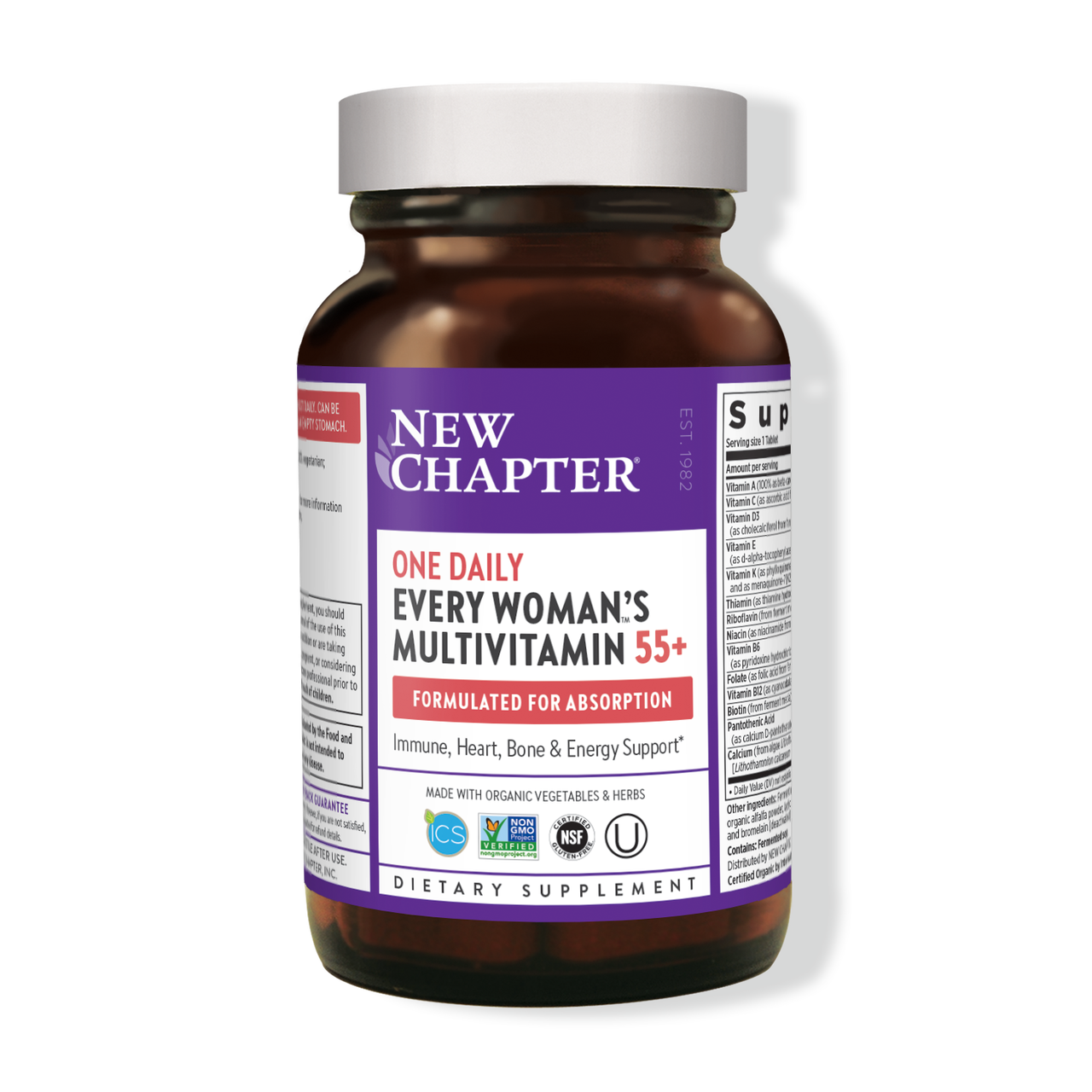 Best Multivitamin for Women Over 55 - Essential Daily Nutrients for Bone, Heart & Immune Health - Supports Energy & Vitality for Active Seniors (Post-Menopause, Daily Wellness, Healthy Aging)