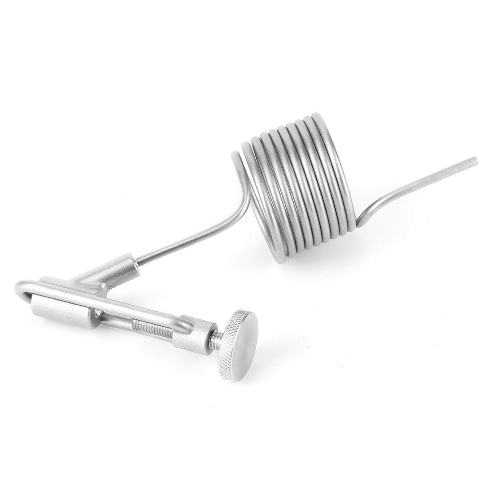 304 Stainless Steel Sampling Coil Defoamer for Homebrew Beer - Brewing Sampling Valve & Defrother Kit - Fermenter Accessory for Beer, Wine & Mead Making (Silver)