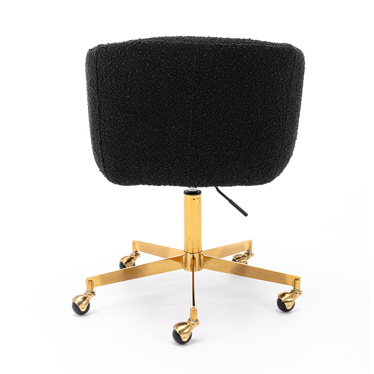 Avalon Boucle Office Chair - Ergonomic Modern Upholstered Desk Chair with Adjustable Height for Home & Office Workspace - Perfect for Remote Work, Study, and Gaming
