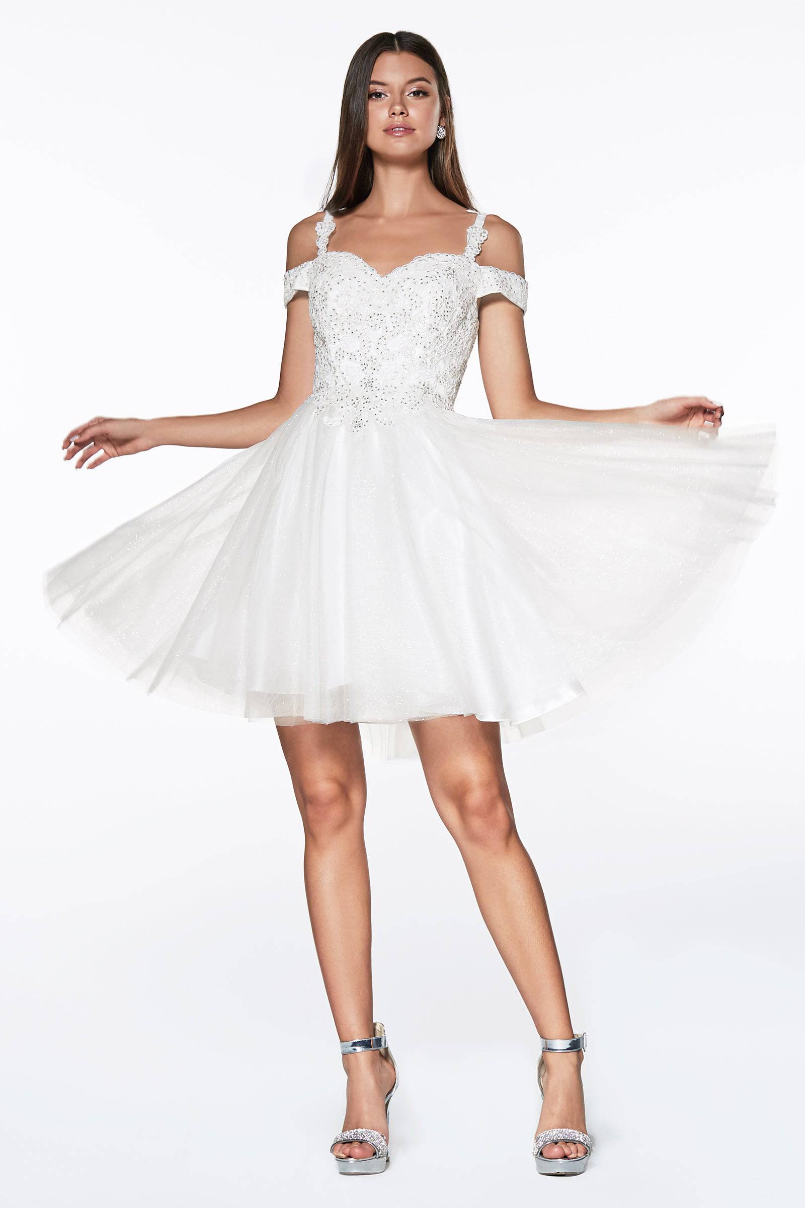 Cinderella Divine CD0132 Corset Dama Dress - Elegant Women's Ball Gown for Prom, Wedding & Special Occasions