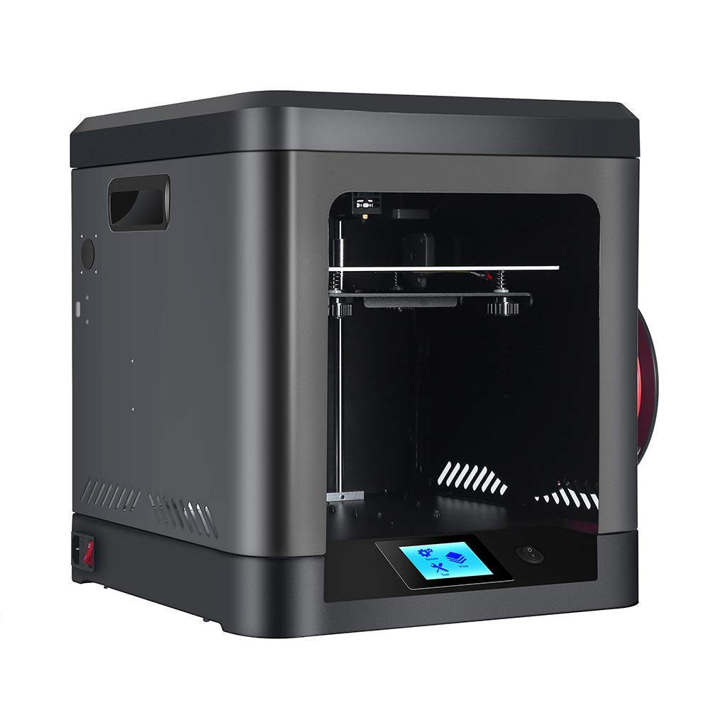 Portable 3D Printer with 210x210x210mm Build Volume - Metal Plate Body & Display Screen for Home, Office & DIY Projects (Black) - Perfect for Prototyping, Crafts & Educational Use