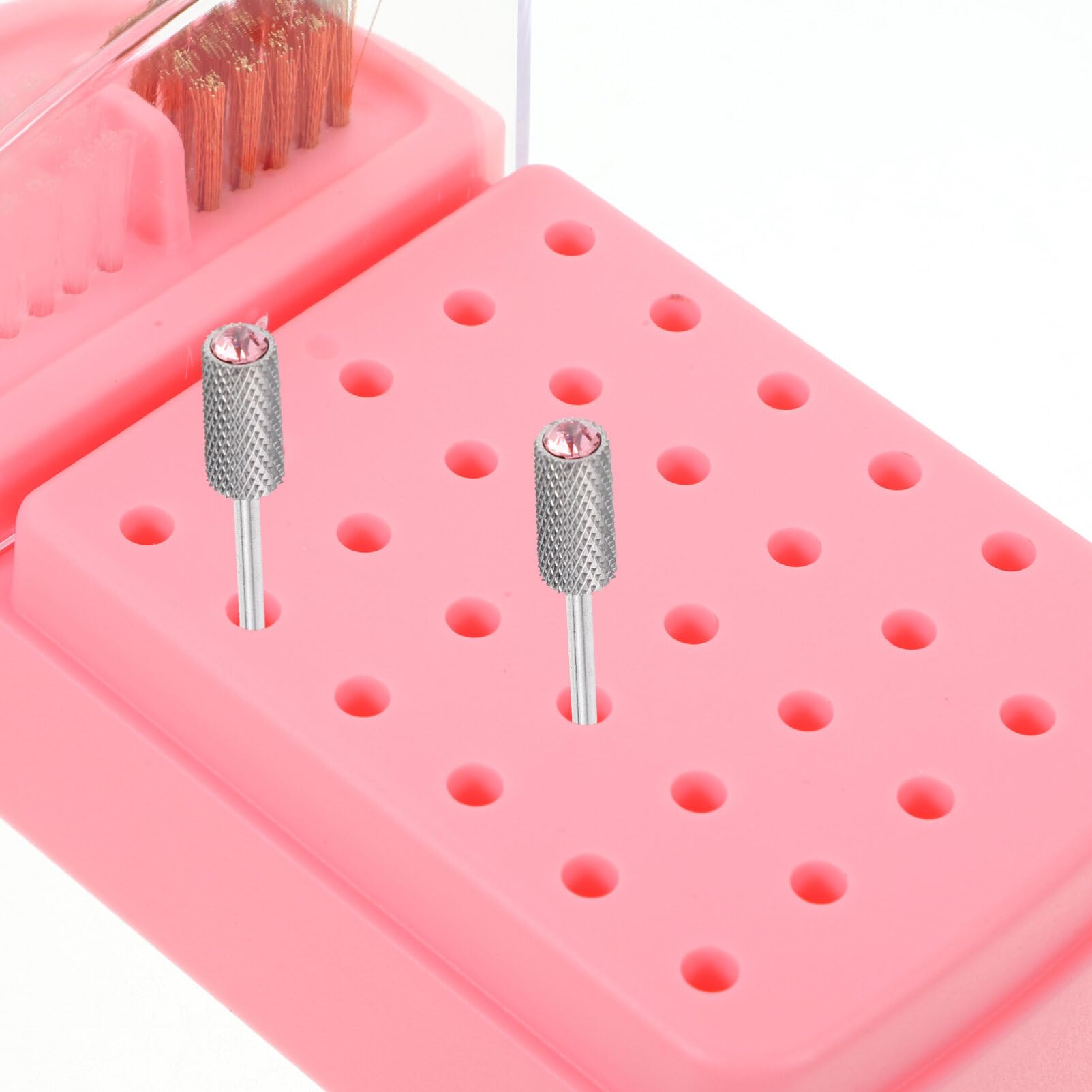 Professional Nail Drill Bit Organizer Case - Portable Storage Box for Nail Art Polishing Heads & Drill Bits - Perfect for Salon, Home Manicure & Travel Nail Kit Organization