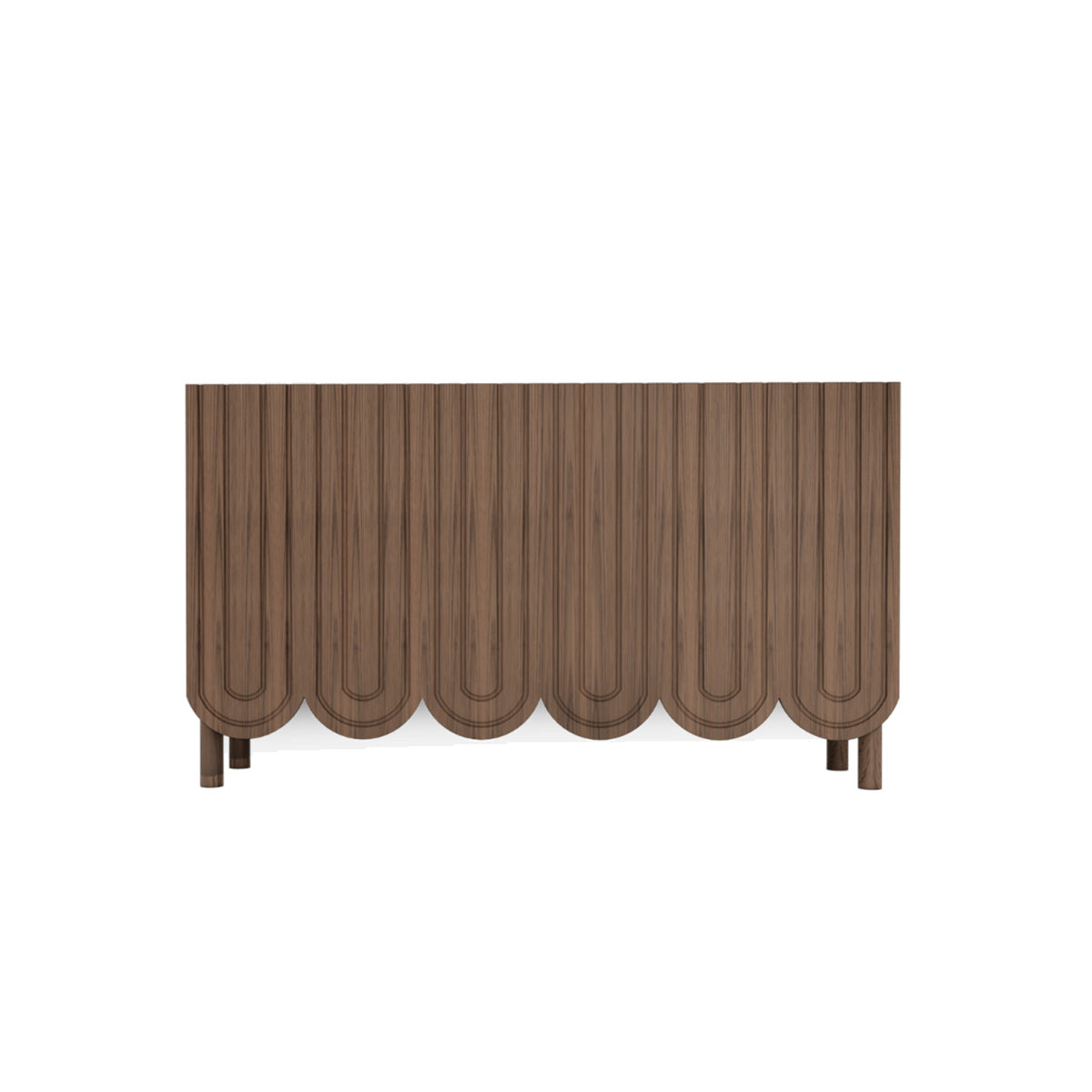 Dune Rise Buffet Unit - Modern Sideboard Cabinet for Dining Room, Living Room & Entryway Storage | Stylish Home Decor Furniture for Small Spaces