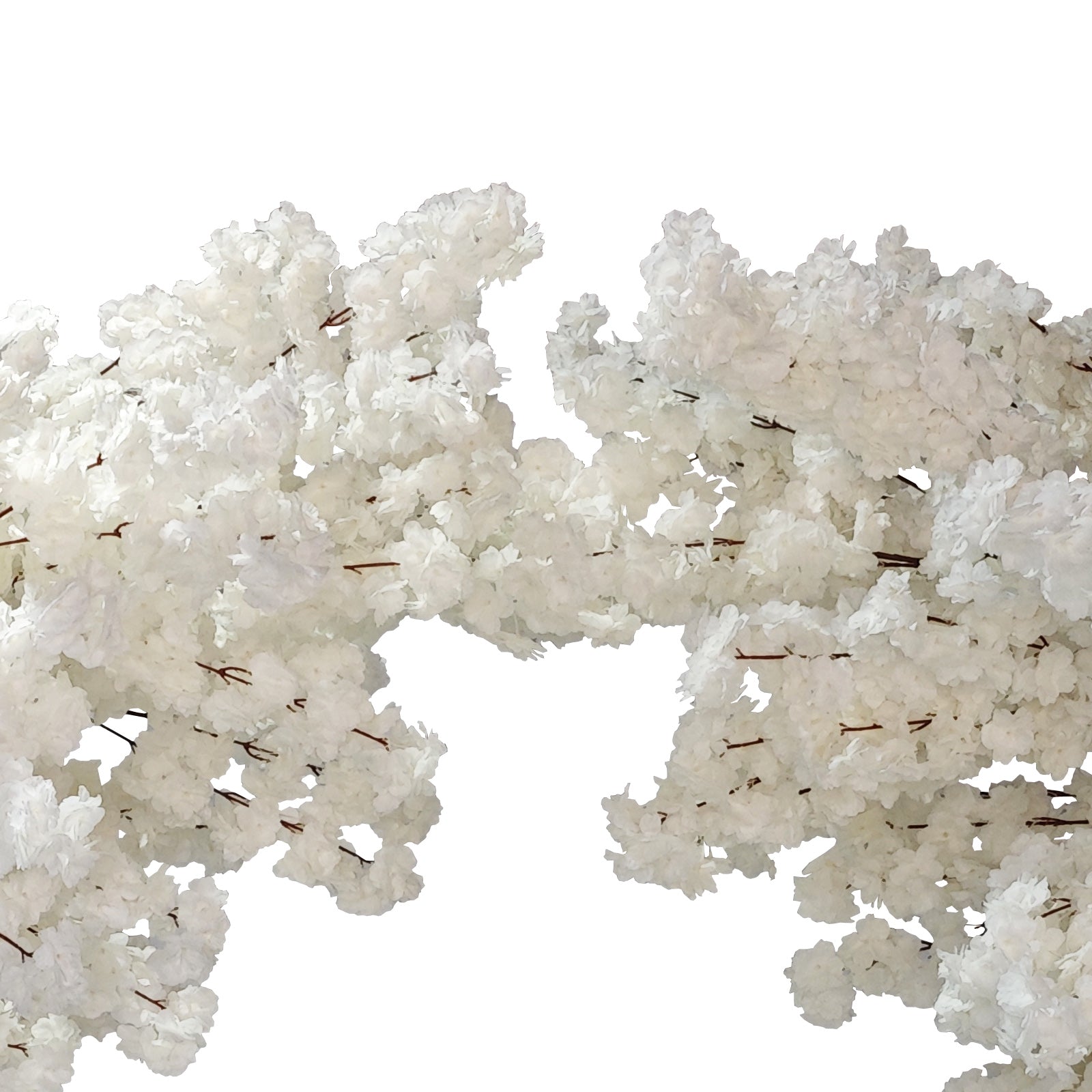 2 Pack 9.5ft White Cherry Blossom Wedding Arch Backdrop for Outdoor Ceremonies, Photo Shoot Background, Bridal Shower Decorations - Perfect for Garden, Beach & Indoor Weddings