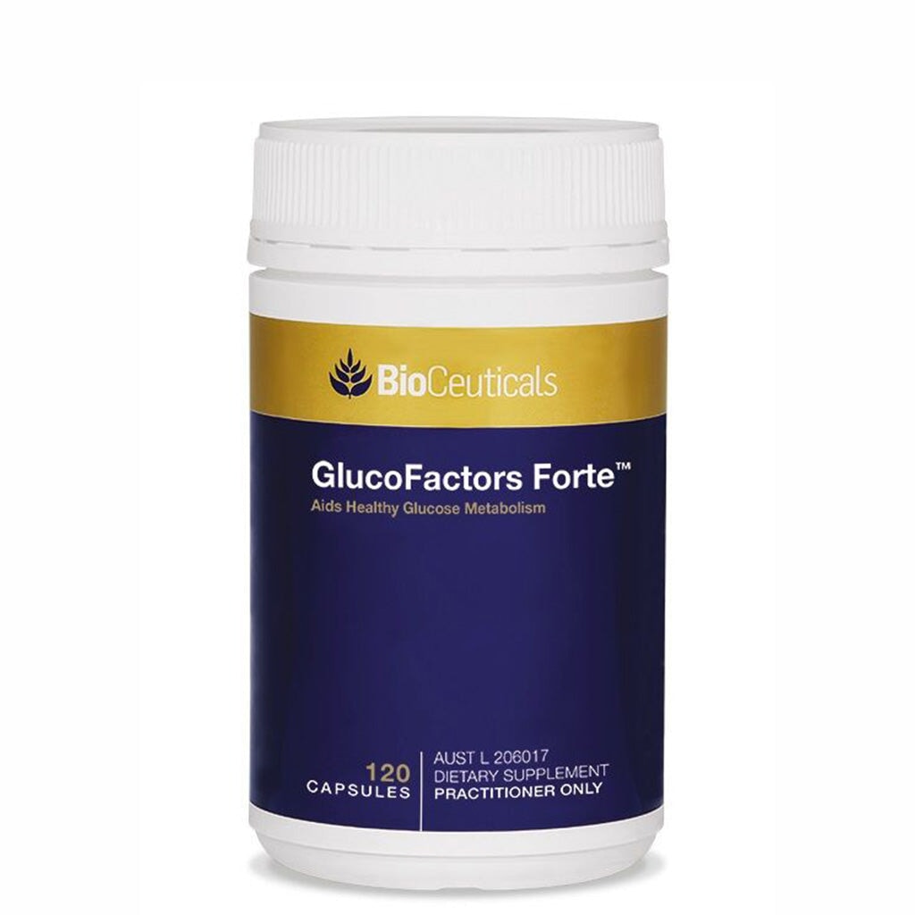 BioCeuticals GlucoFactors Forte - Premium Blood Sugar Support Supplement with Chromium & Cinnamon | Supports Healthy Glucose Metabolism & Energy Levels | Ideal for Diabetics & Health-Conscious Adults