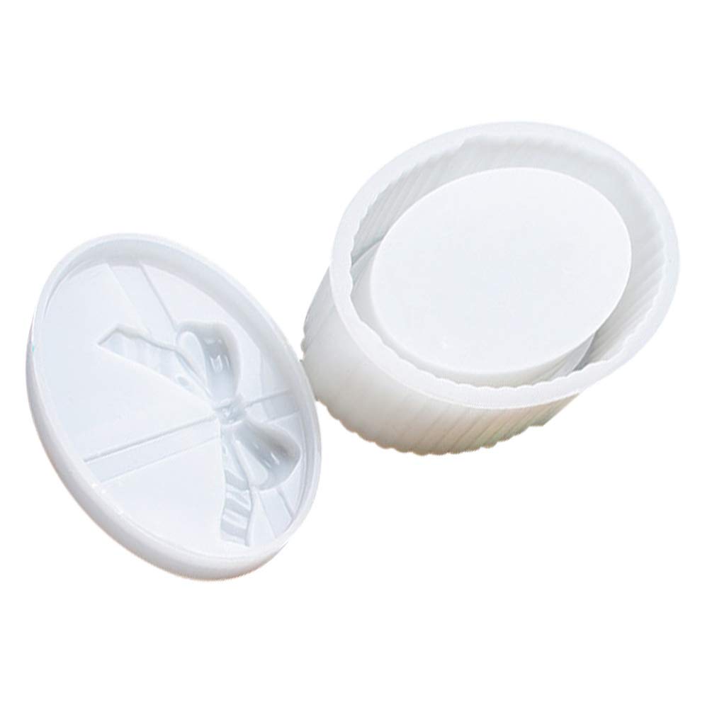 EXCEART Silicone Box Molds - Elliptical Shape Storage Box with Bowknot Lid for Epoxy Resin Casting, DIY Jewelry Making, Home Decor & Craft Projects - Perfect for Resin Art, Gift Boxes & Organizing Small Items