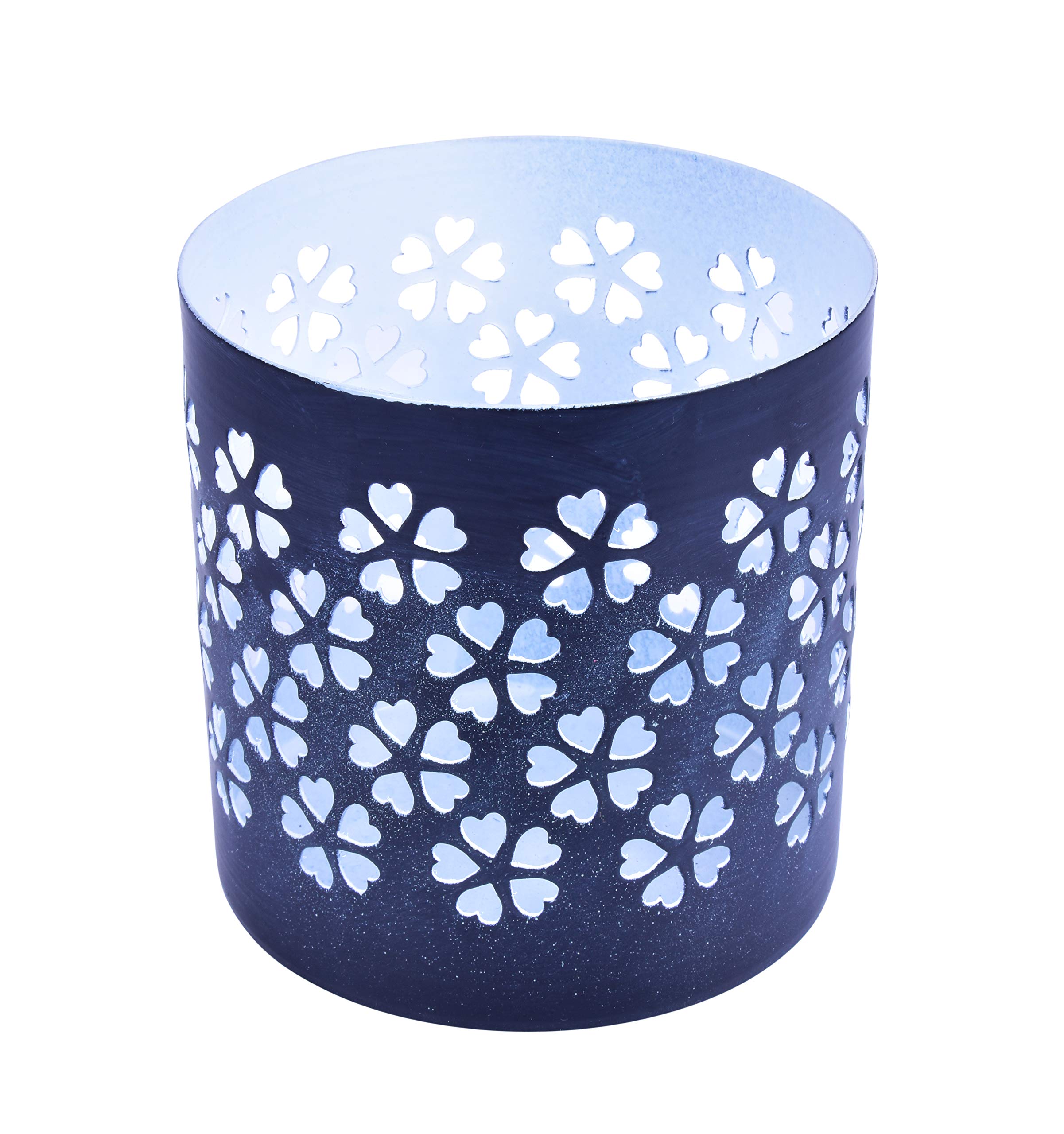 Handmade Romantic Grey Tealight Candle Holder - Elegant Votive Candle Holders for Wedding Table Decorations, Parties, Home Décor & Aromatherapy - Perfect for Romantic Dinners, Spa Nights, and Holiday Centerpieces