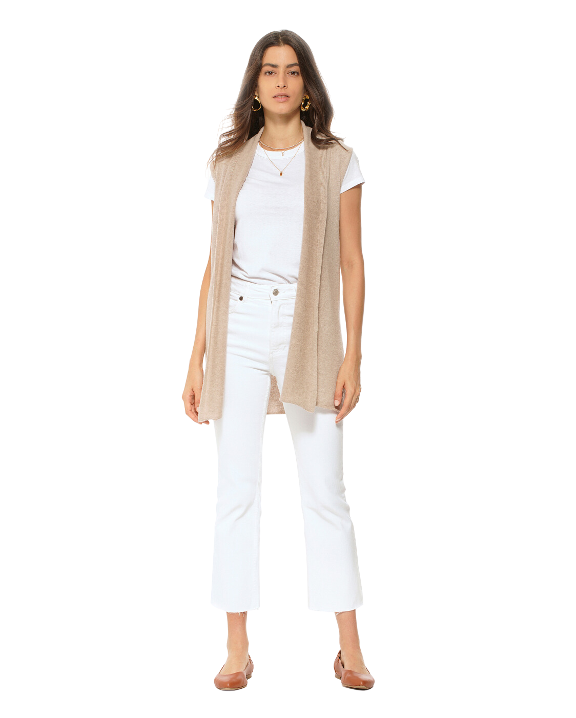 Luxury Women's Pure Cashmere Sleeveless Cardigan Sweater - Soft Red Knit Wrap - Perfect for Office, Travel & Special Occasions