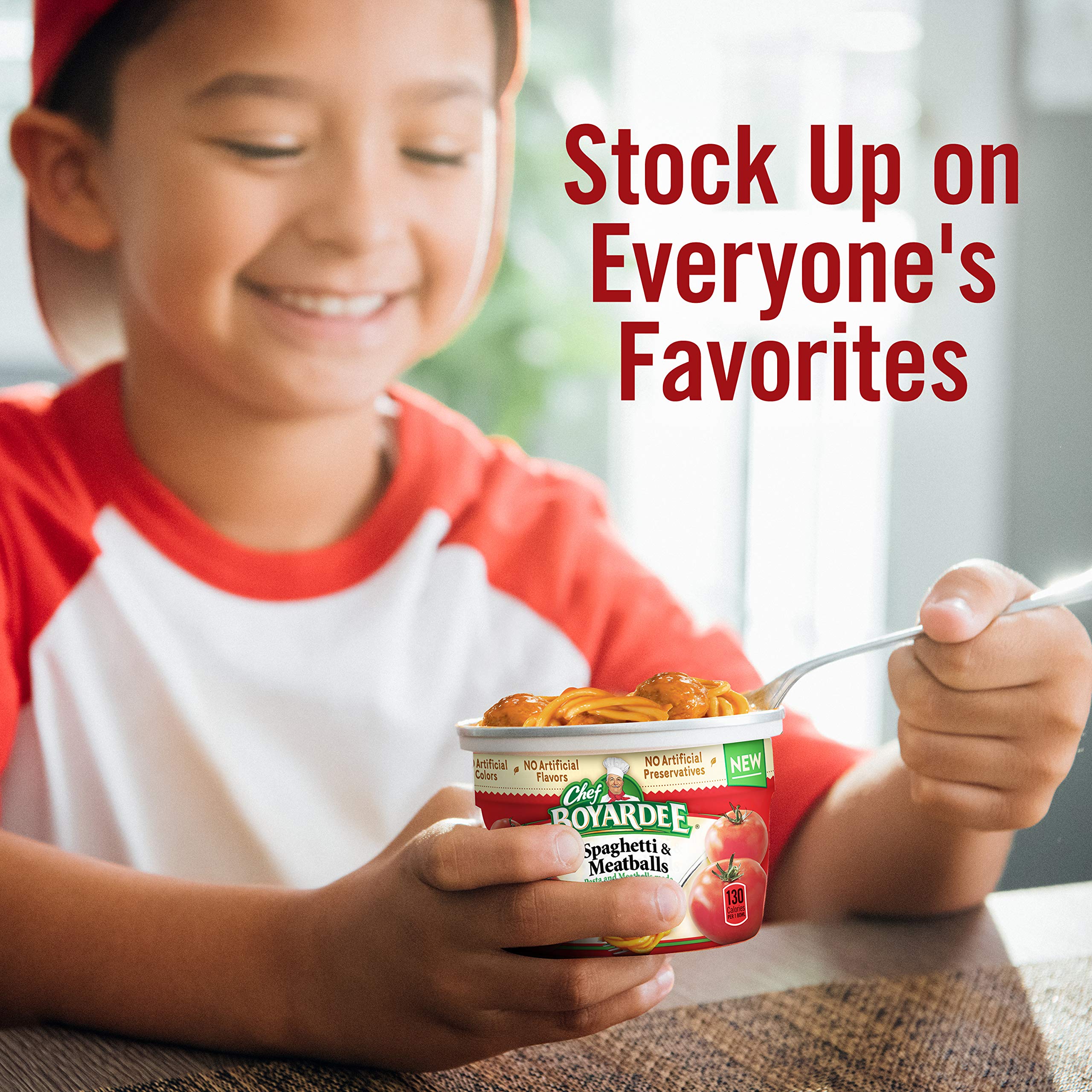Chef Boyardee Spaghetti & Meatballs in Tomato Sauce - 7.5oz Microwaveable Bowl (Pack of 12) | Quick & Easy Meal for Kids, Lunch, Camping & Emergency Food Supply