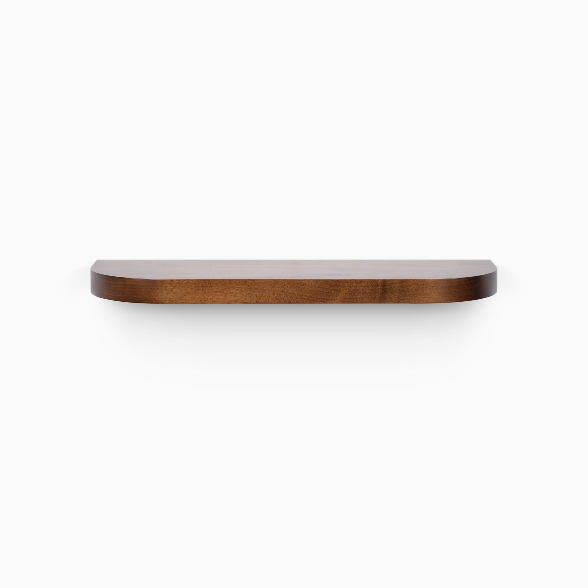 Aksel RADius Espresso Floating Shelf - Wall Mounted Wooden Shelf for Kitchen, Bathroom, Living Room Decor - Perfect for Displaying Plants, Books, and Home Accessories