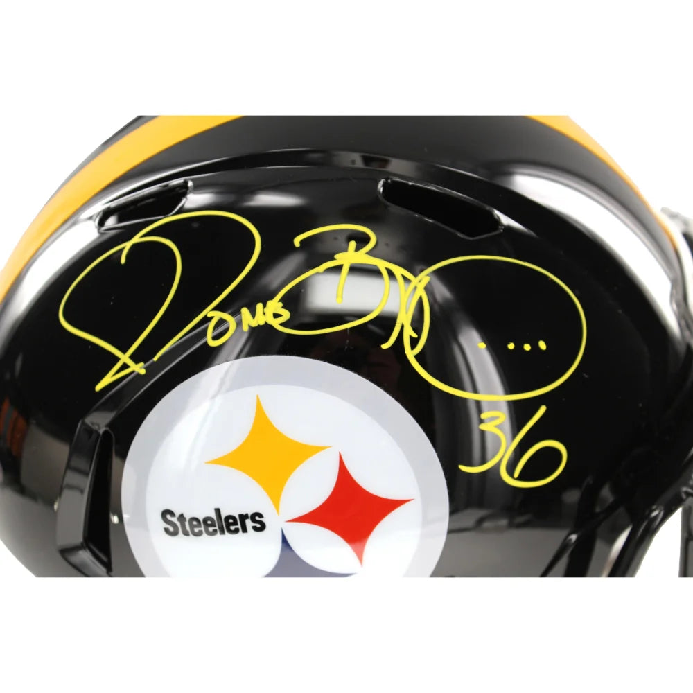 Jerome Bettis Autographed Pittsburgh Steelers Full Size Speed Helmet with BAS COA - Perfect for NFL Collectors, Sports Memorabilia Displays & Steelers Fan Gifts