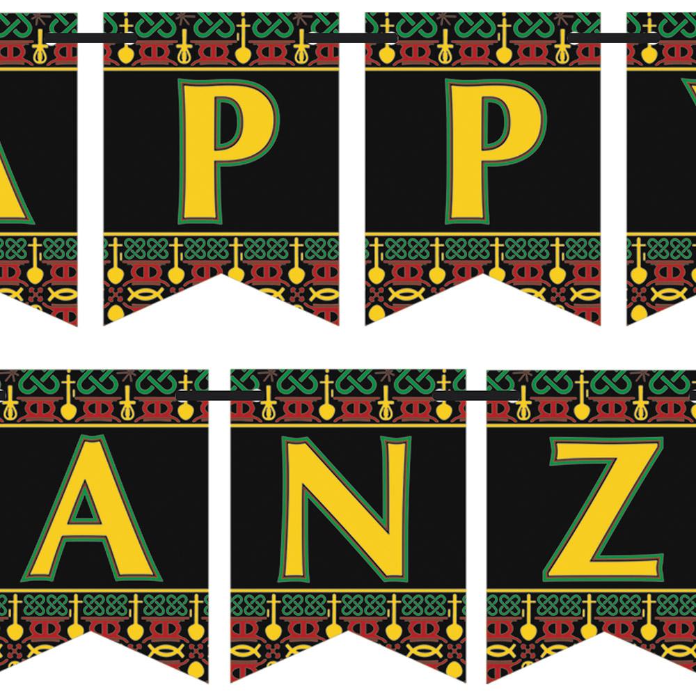 12 Pack Beistle Happy Kwanzaa Streamers - Colorful Party Decorations for Kwanzaa Celebrations, African American Heritage Events & Holiday Home Decor