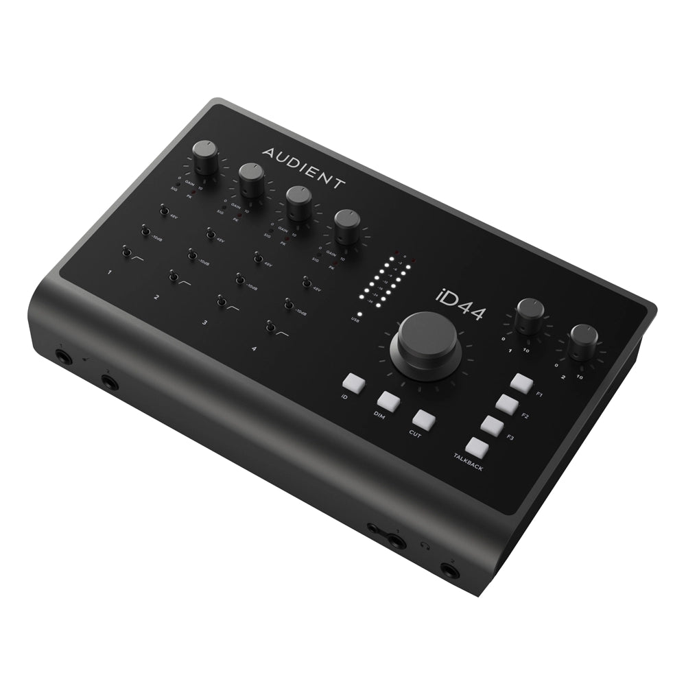 Audient ID44 MkII 20x24 USB Audio Interface - Professional Desktop Recording Studio for Home & Podcasting