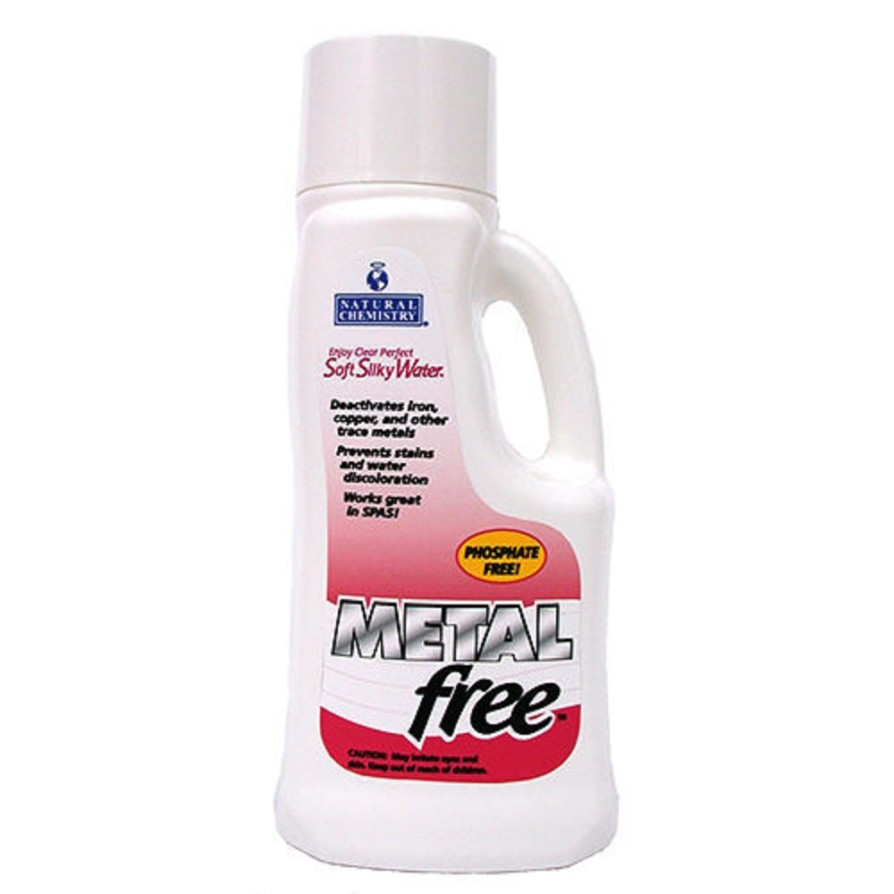 Natural Chemistry 07001 Metal Free Pool Algaecide - 1 Liter for Safe Swimming Pool & Spa Maintenance | Prevents Algae Growth in Pools, Hot Tubs & Water Features