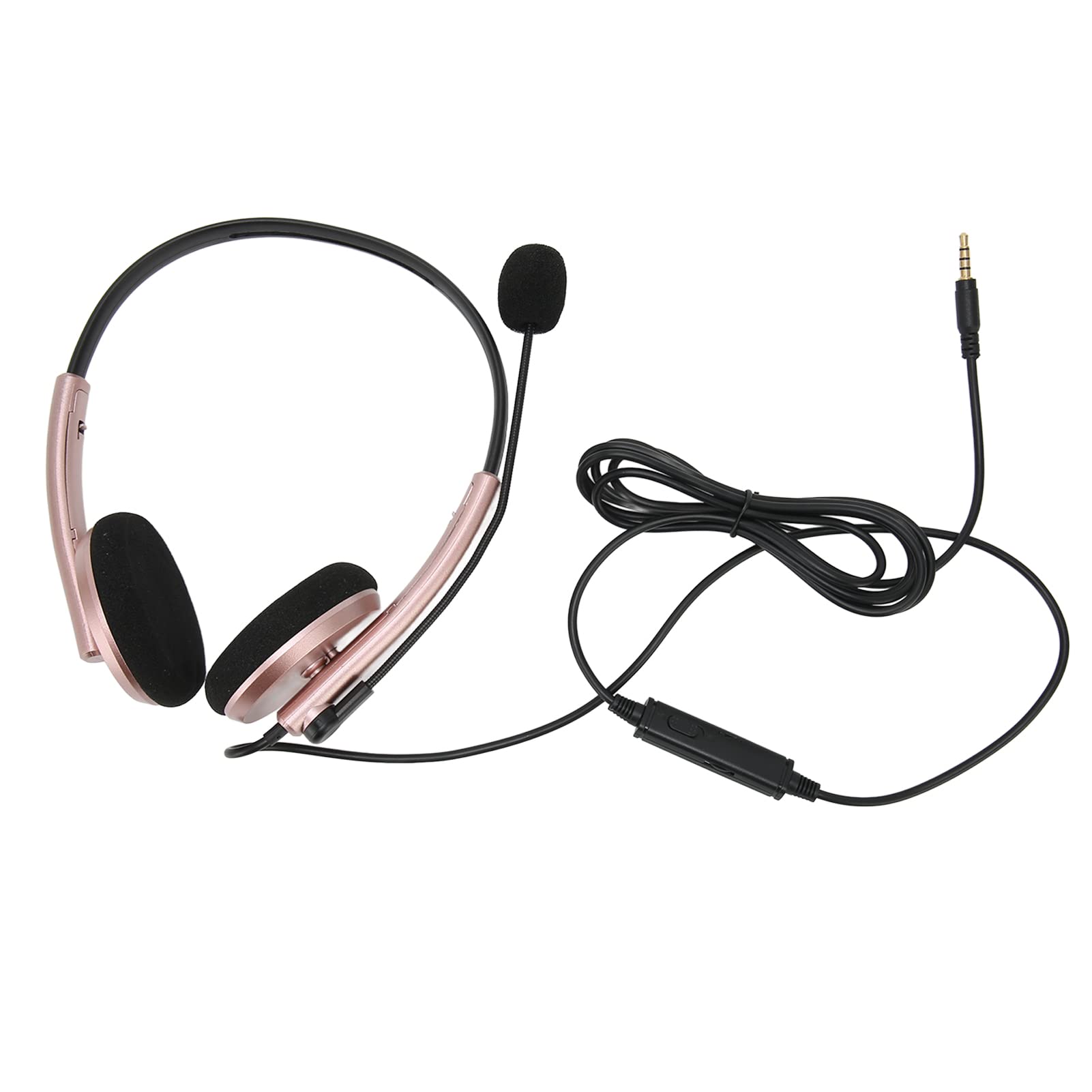 Wireless Noise Canceling Headset with Microphone for Call Center, Office & Gaming - Comfortable USB/3.5mm Computer Headphones for Clear Calls, Online Meetings & Music Listening