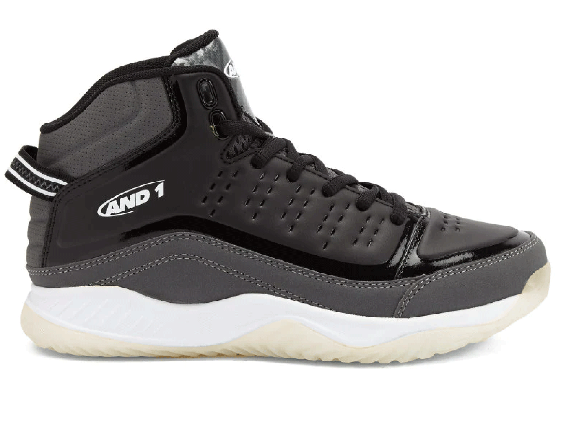 And1 Junior Pulse 2.0 Basketball Shoes for Boys - Lightweight High-Top Sneakers with Cushioning for Court Play & Street Wear | AD90080MBV