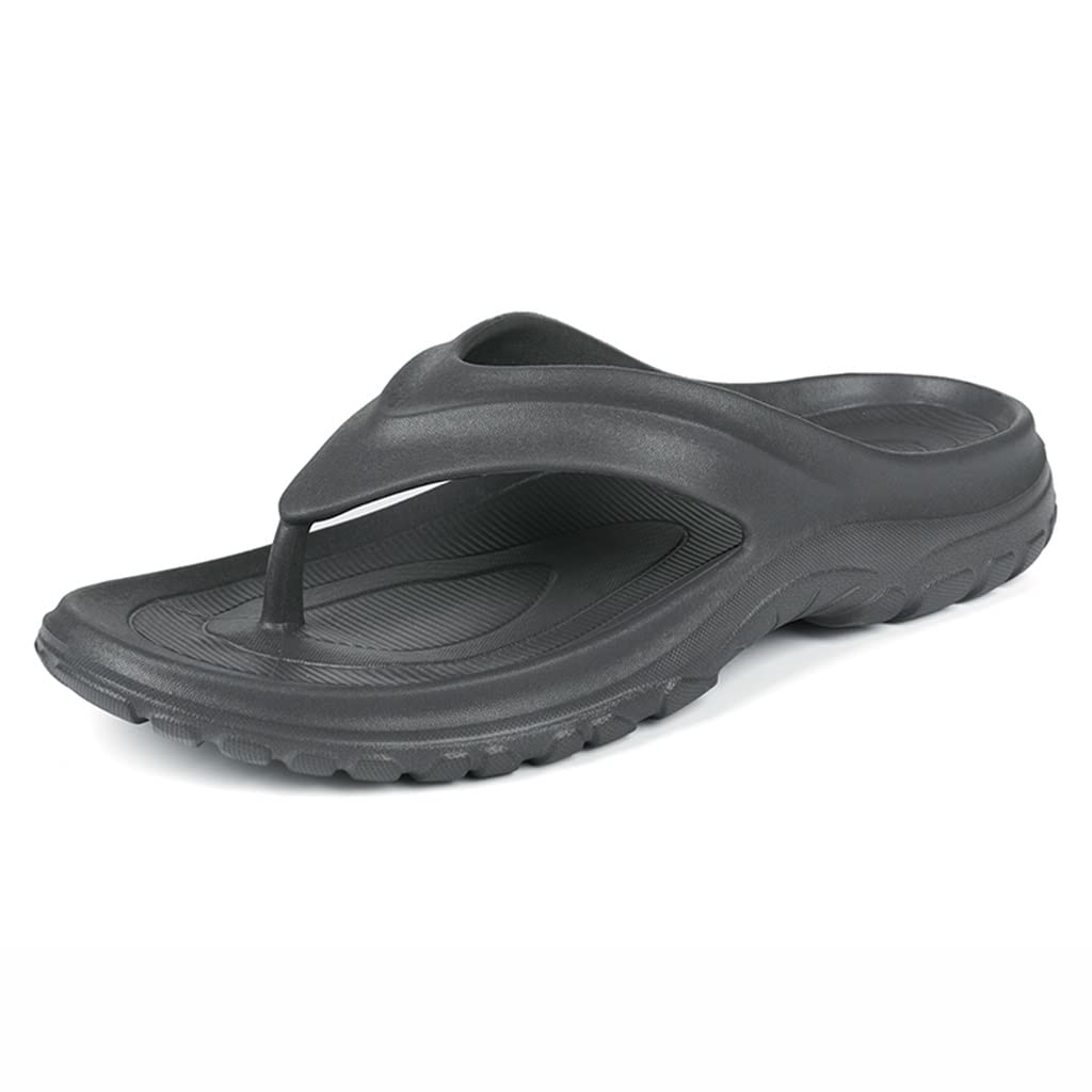 Men's Comfortable EVA Sandals - Summer Flip Flops & Leisure Slippers for Men | Soft & Lightweight Footwear (Grey, Size 43) | Perfect for Beach, Pool, Travel & Casual Wear