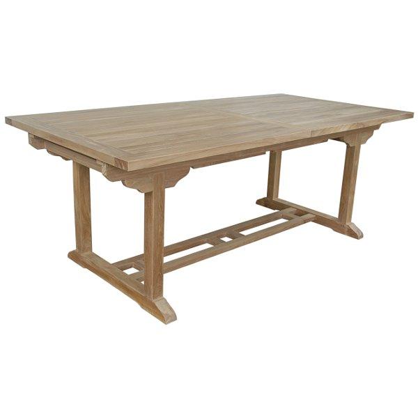 10 Foot Rectangular Extension Dining Table - Bahama Style Outdoor Patio Furniture for Entertaining & Family Gatherings