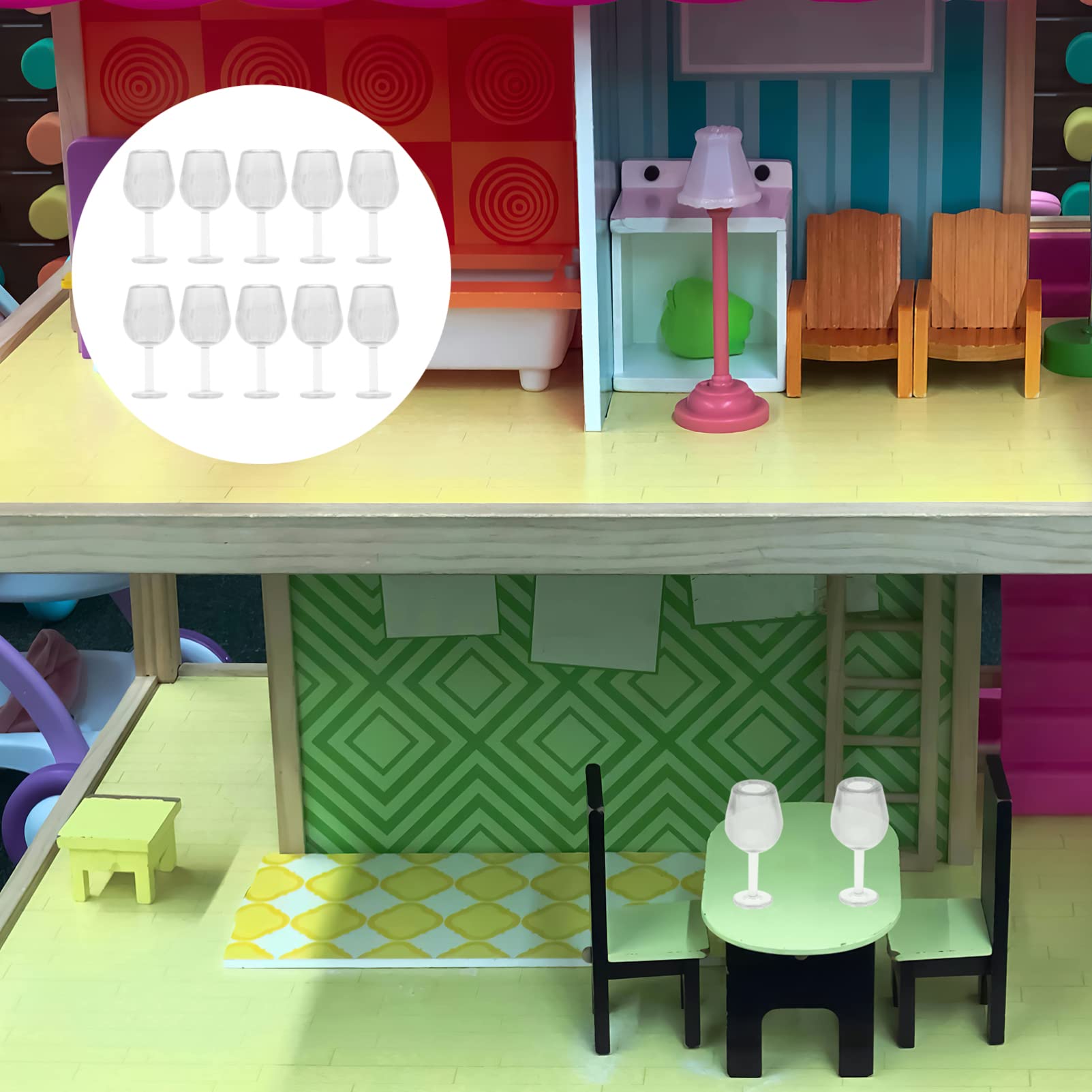30pcs Miniature Dollhouse Wine Bottles & Goblets - Tiny Cocktail Glasses, Mini Red Wine Bottles for DIY Crafts, Cake Decorations, Micro Landscape - Perfect for Dollhouse Accessories, Kids' Playtime & Miniature Collectors