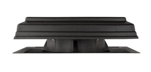 Broan 355SOWW Solar Powered Attic Ventilator - Weather Wood Finish, Surface Mount, Energy Efficient Roof Ventilation for Home Cooling & Moisture Control - Perfect for Residential Attics, Garages & Sheds