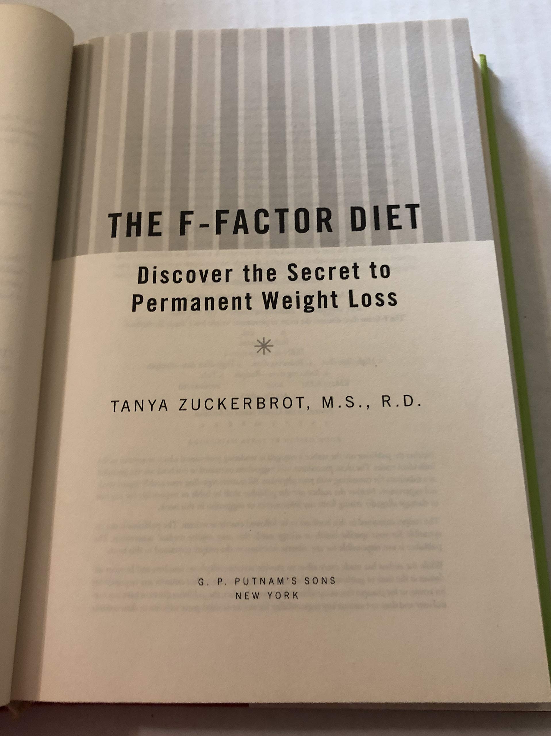 The F-Factor Diet: Discover the Secret to Permanent Weight Loss & Healthy Living | Perfect for Busy Professionals & Weight Management
