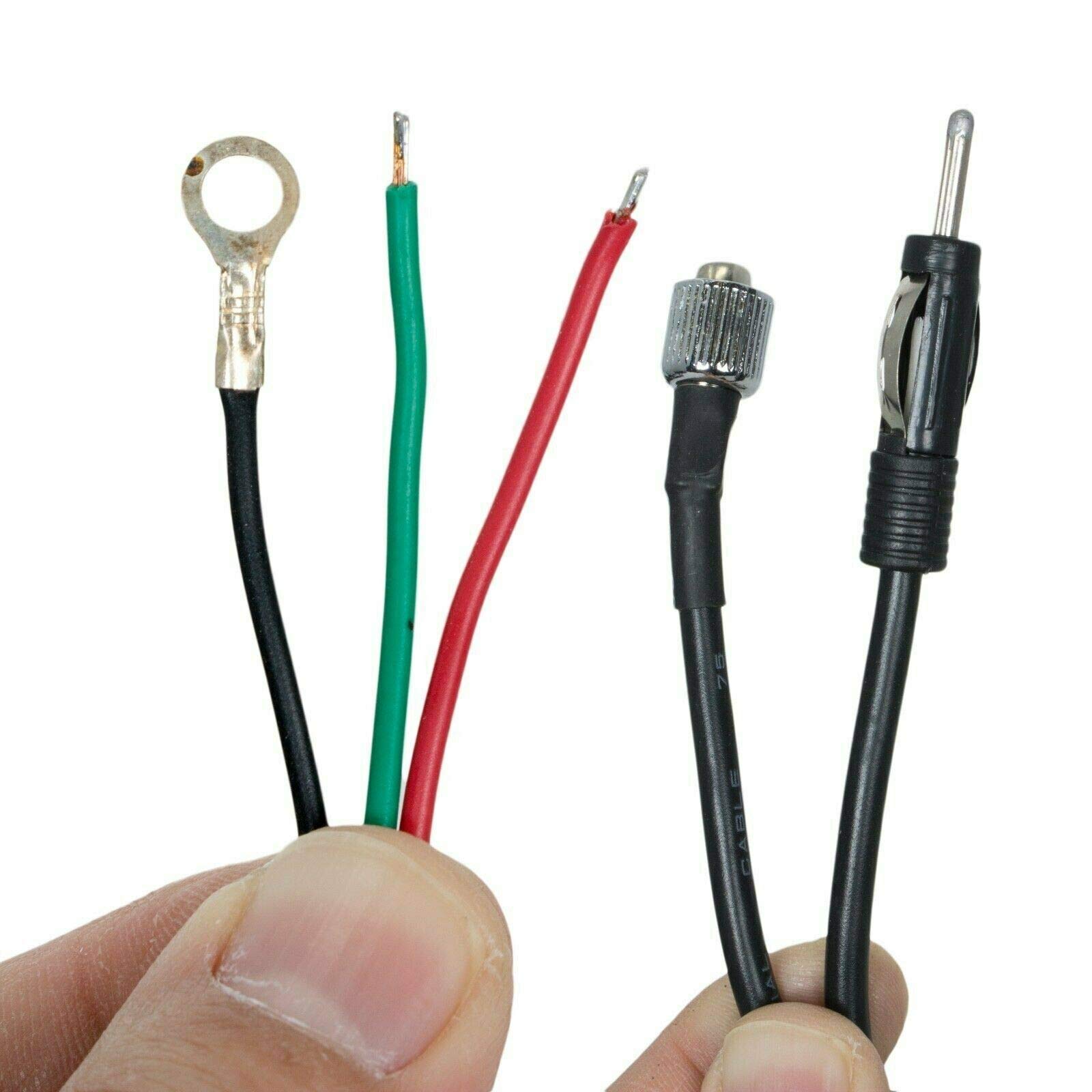 Audiotek Waterproof Universal 12V Electric Power Automatic Antenna for Car & SUV - AM/FM Radio Mast Aerial with Stainless Steel Construction & Imported Micro Relays (3C-2V Coaxial Cable Included) | Perfect for Off-Road Vehicles, Trucks, and Marine Applications