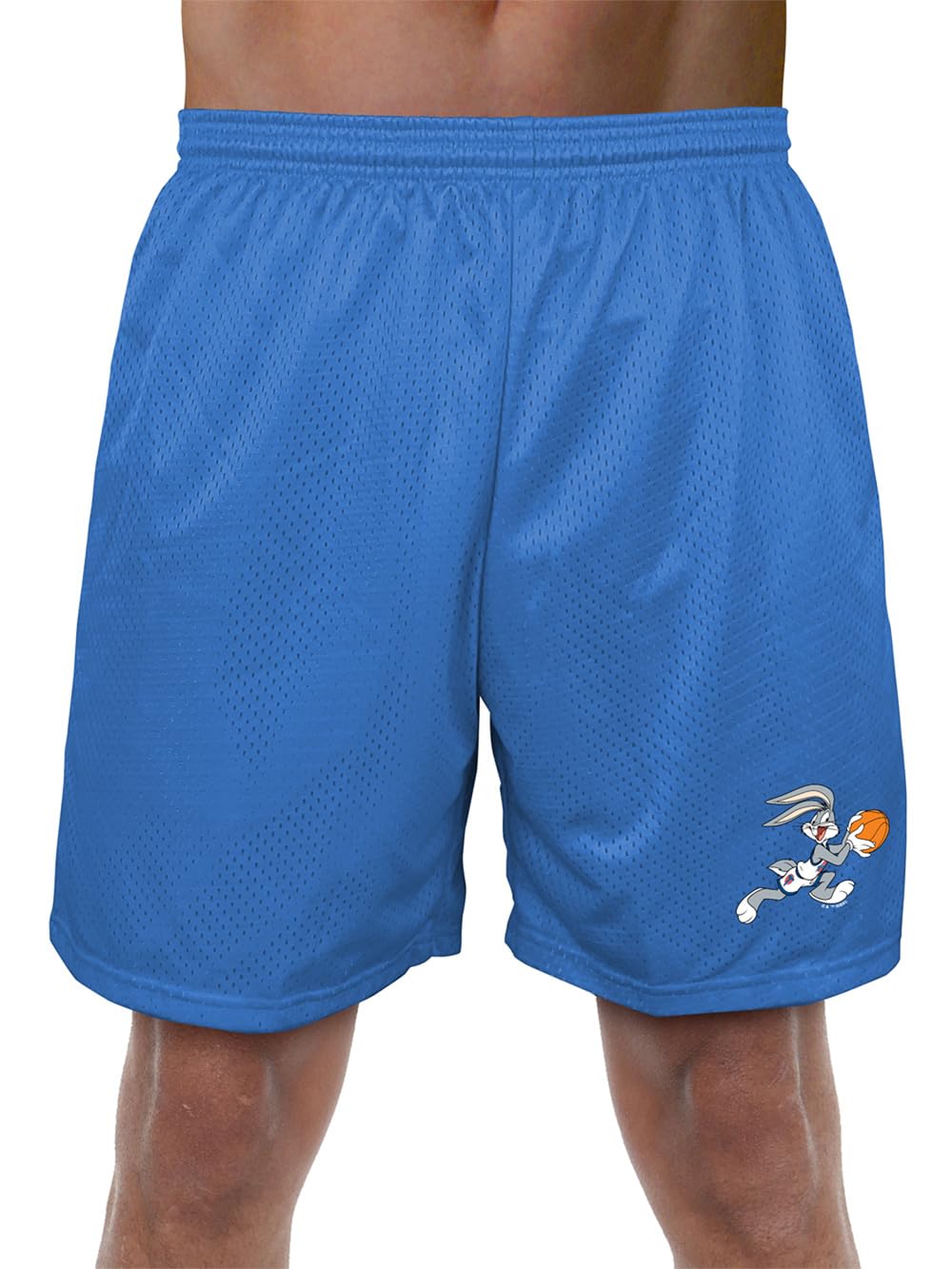 Popfunk Space Jam Bugs Bunny Men's Lined Mesh Shorts - Breathable Athletic Shorts for Basketball, Running & Casual Wear