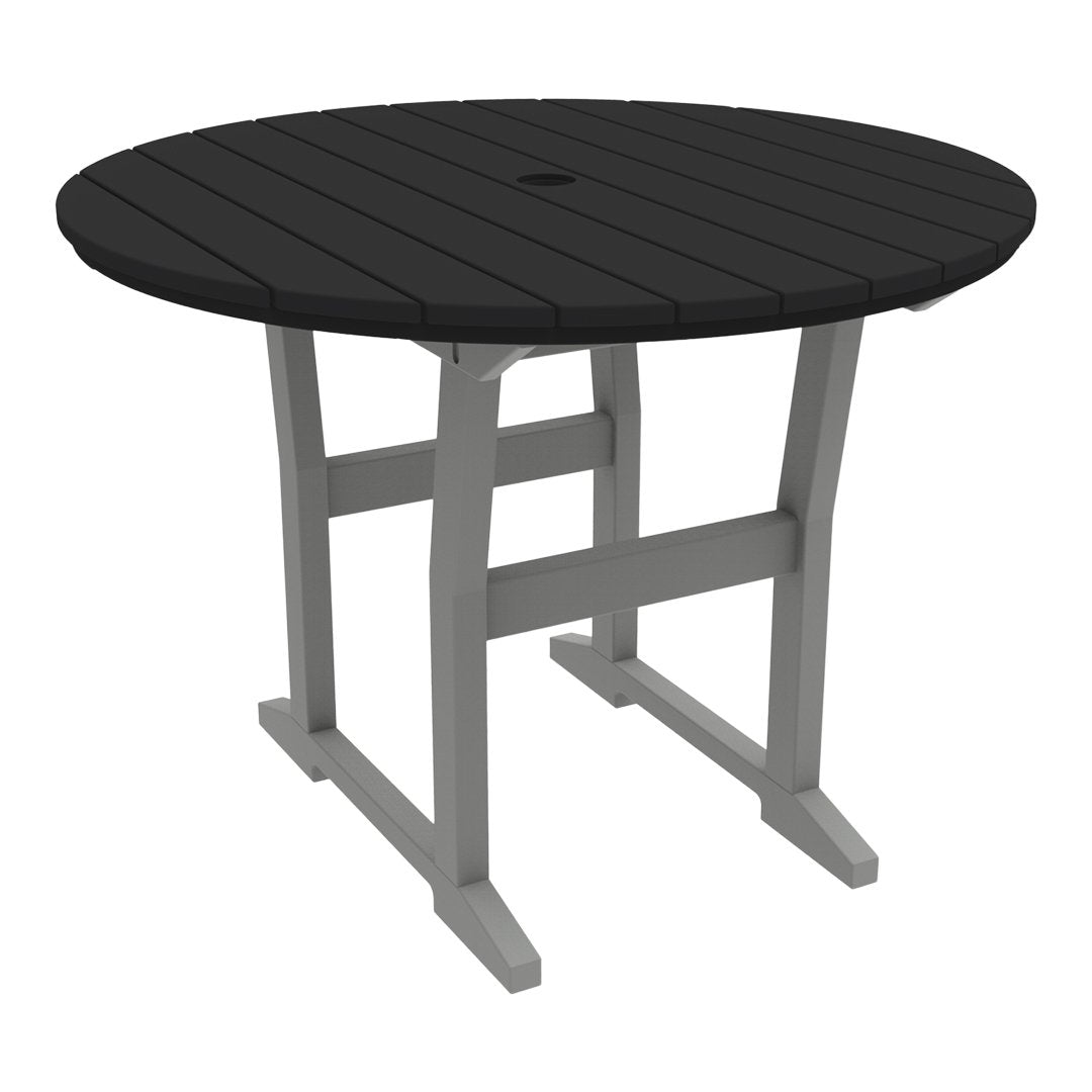 Coastline Cafe Round Dining Table - 36 Inch Modern Kitchen Table for Small Spaces, Breakfast Nook & Apartment - Perfect for Coffee Shops, Restaurants & Home Decor