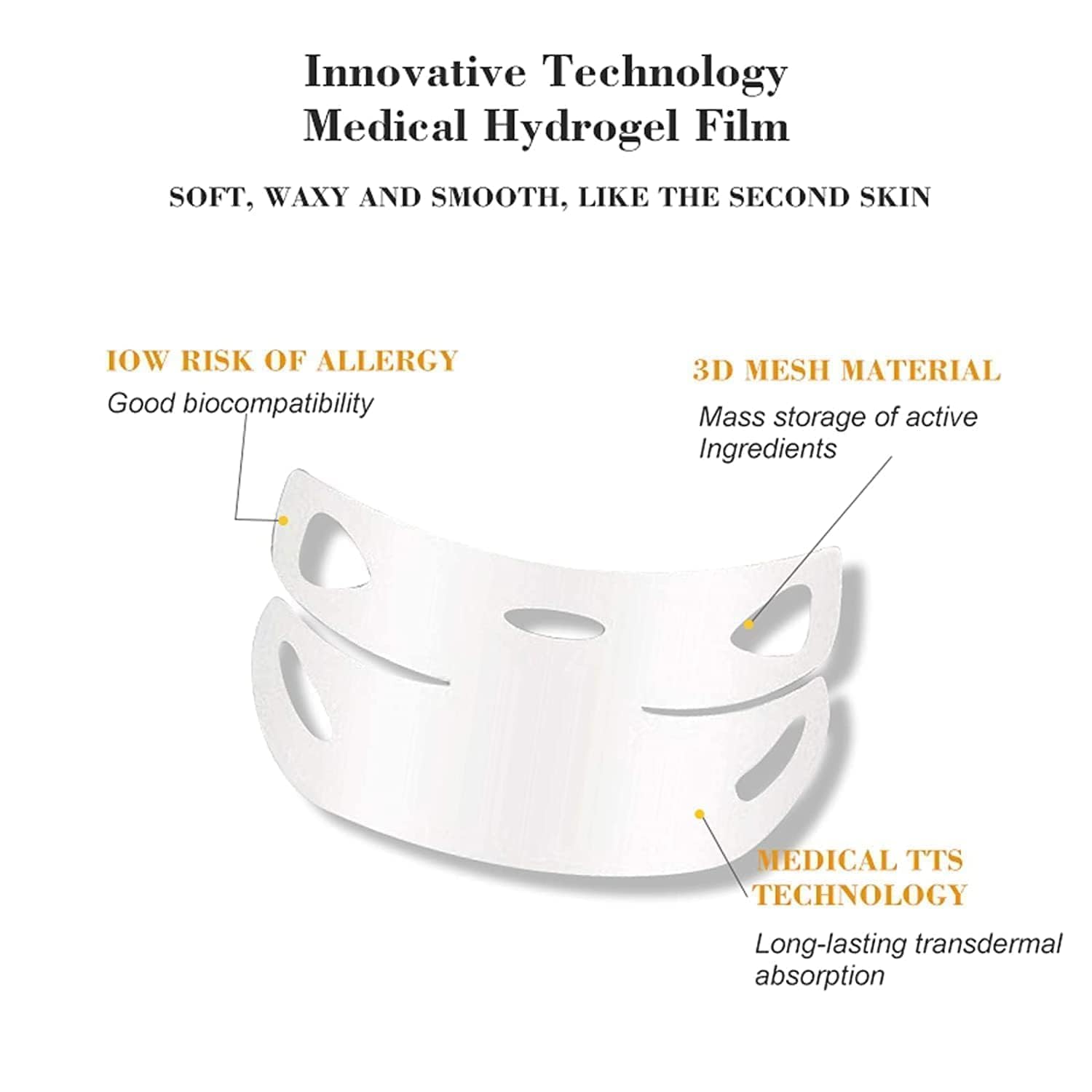 SKYPARKLE V Line Lifting Face Mask - Double Chin Reducer & V Shaped Slimming Face Mask | Chin Up Patch for Firming, Tightening & Moisturizing Skin | Women's Facial Care | Perfect for Daily Use, Special Occasions & Self-Care Routines