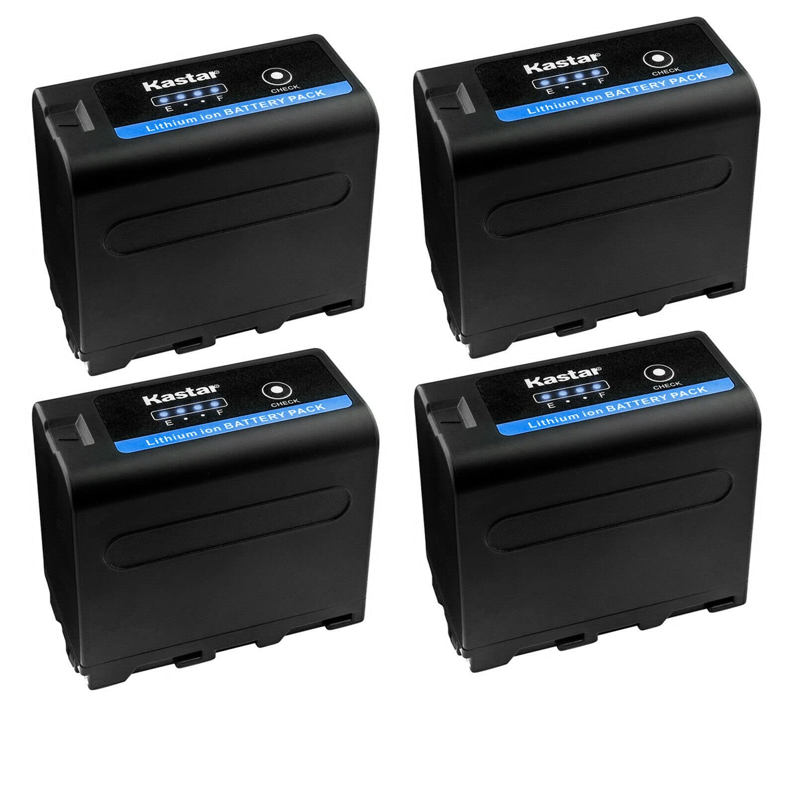 Kastar NP-F970 PRO Battery 4-Pack - Compatible with Sound Devices MixPre-3/6/10T/633 & FEELWORLD F5 Pro 5.5 - High Capacity Rechargeable Li-ion Battery for Professional Audio Recorders & Cameras - Perfect for Field Recording, Live Streaming & Outdoor Photography