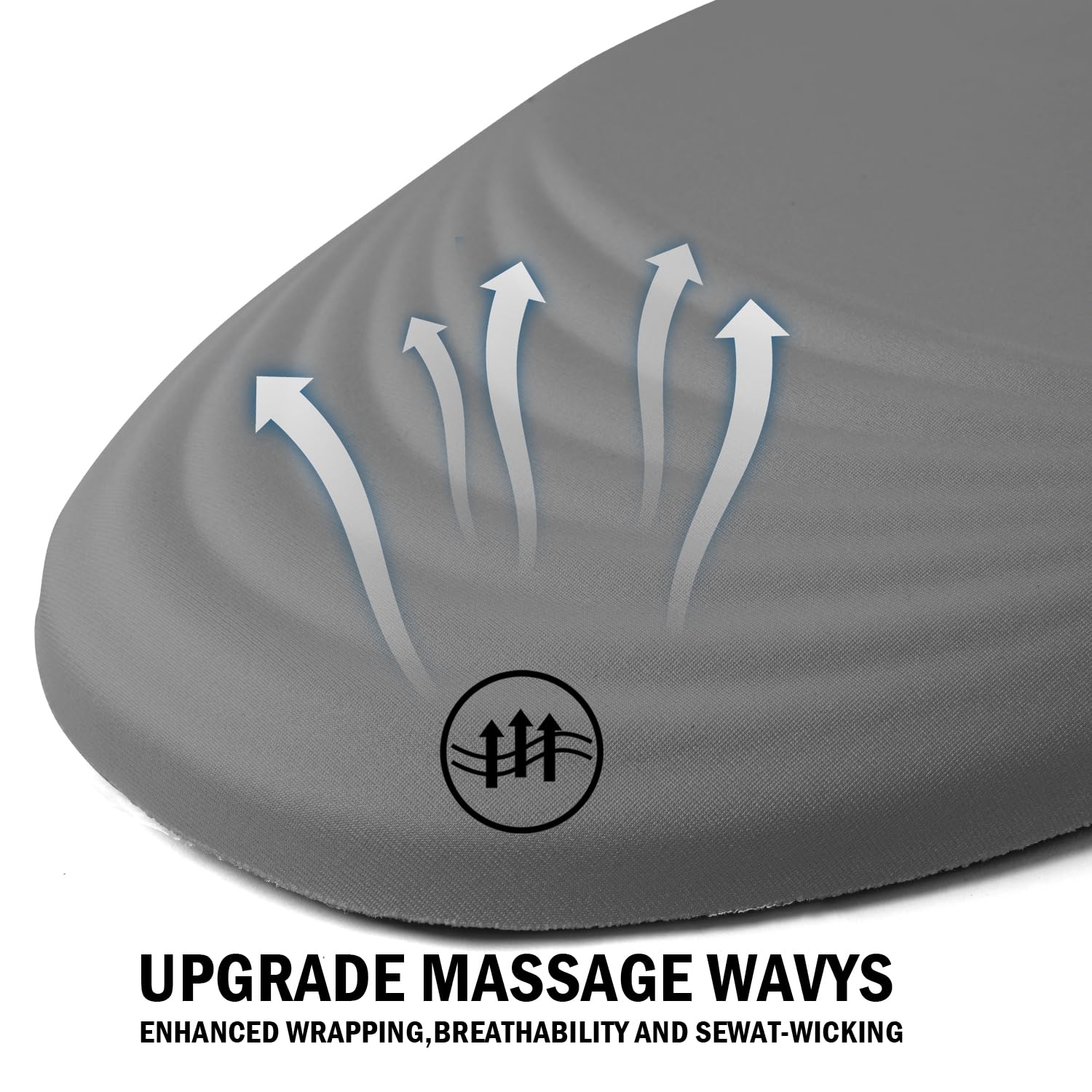 Ergonomic Mouse Pad with Wrist Rest - Memory Foam Cushion for Carpal Tunnel Pain Relief - Non-Slip PU Base Wireless Mouse Pad (Gray) - Perfect for Office, Gaming & Computer Workstations