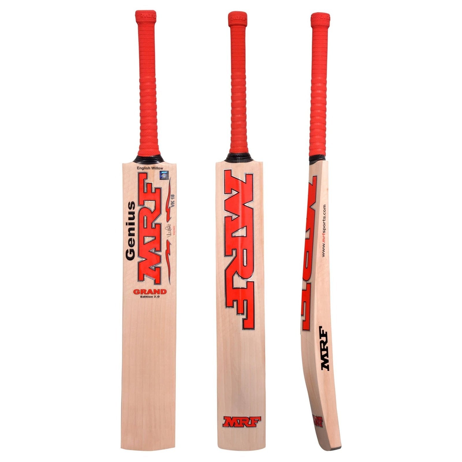 MRF Genius Grand Edition Cricket Bat 2.0 - Premium English Willow Cricket Bat for Professional Players - Perfect for Tournament Matches & Practice Sessions