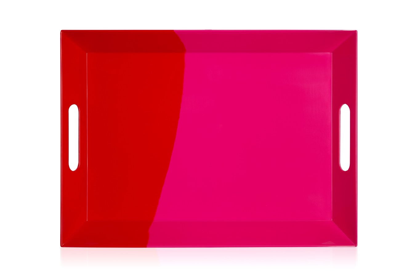 Exclusive Thomas Fuchs Creative Melamine Serving Tray - 1/2 & 1/2 Size in Fuchsia/Red - Durable & Stylish for Parties, Restaurants, and Home Entertaining
