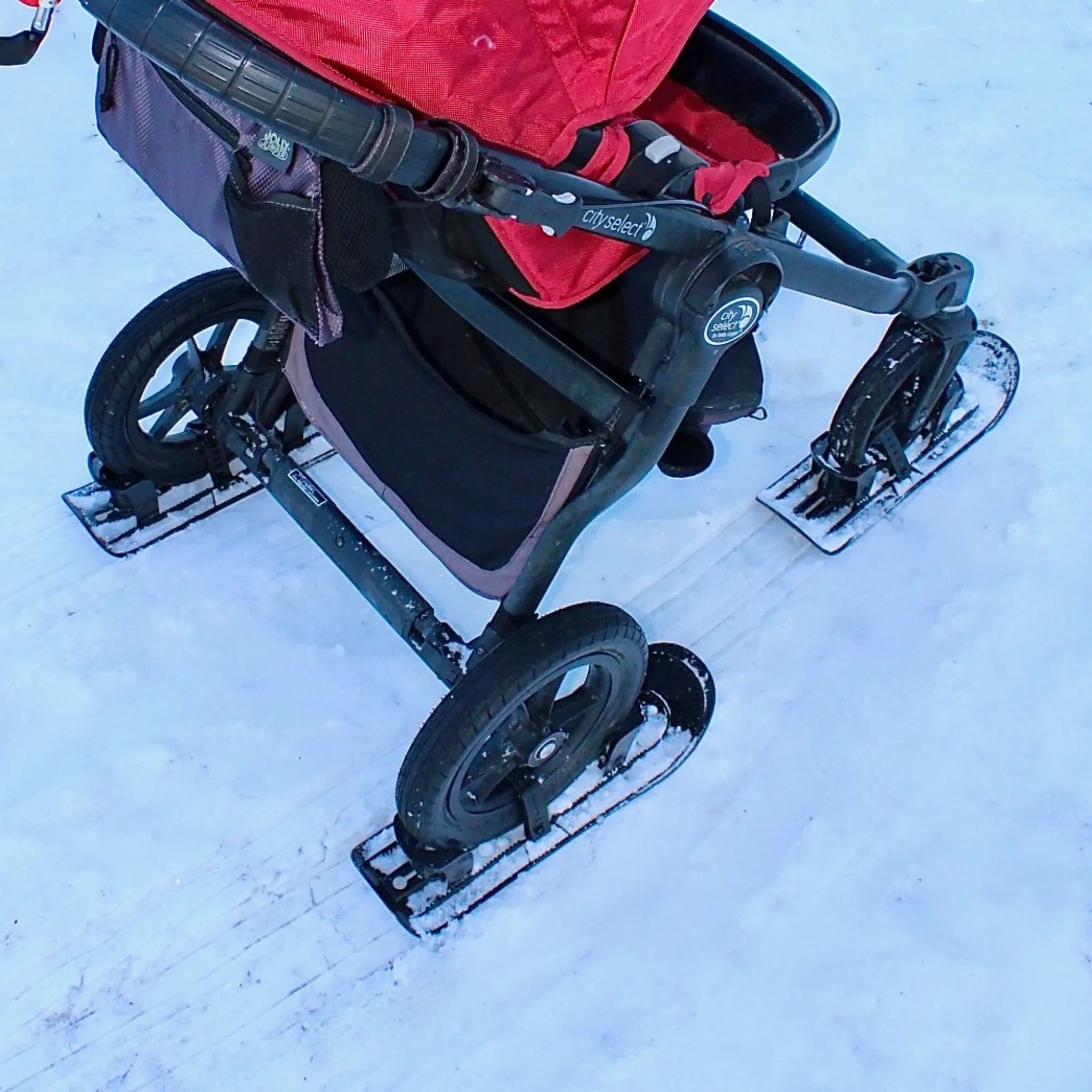 PremierSki Stroller Skis - All-Terrain Baby Jogger Skis for Snow | Winter Stroller Accessories for Outdoor Adventures & Snowy Walks