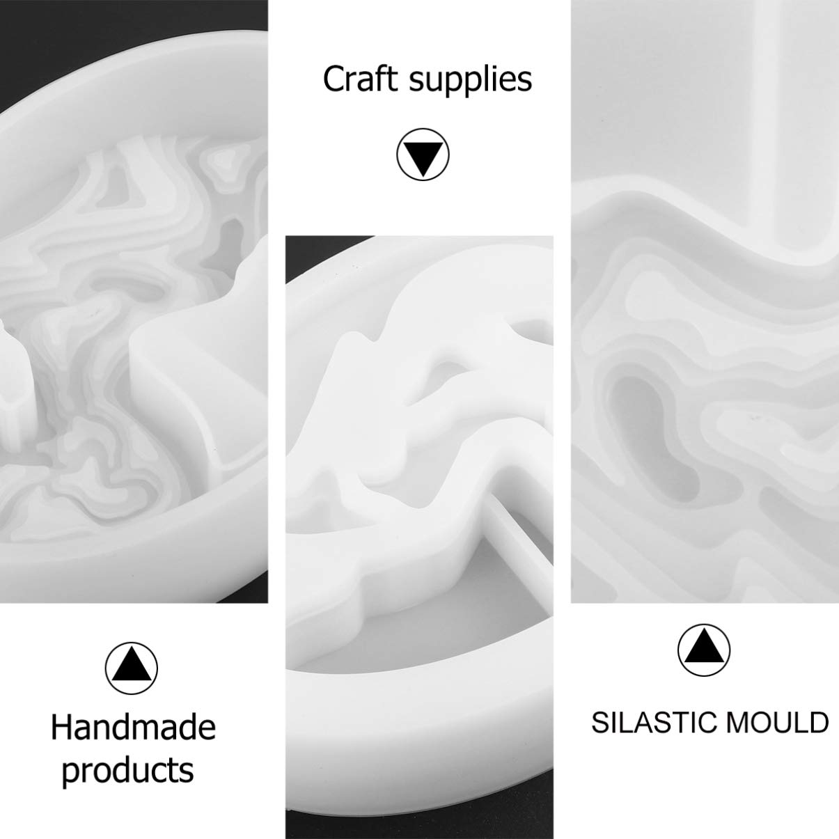 Premium Oval Crystal Epoxy Resin Mold - Silicone DIY Jewelry Making Mold for Pendants, Earrings & Charms - Perfect for Handmade Crafts, Gifts & Home Decor