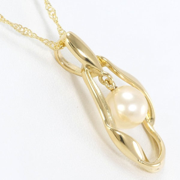18K Yellow Gold Pearl Necklace for Women - Elegant Bridal Jewelry, Wedding Gift & Anniversary Present - Perfect for Formal Events, Date Nights & Special Occasions