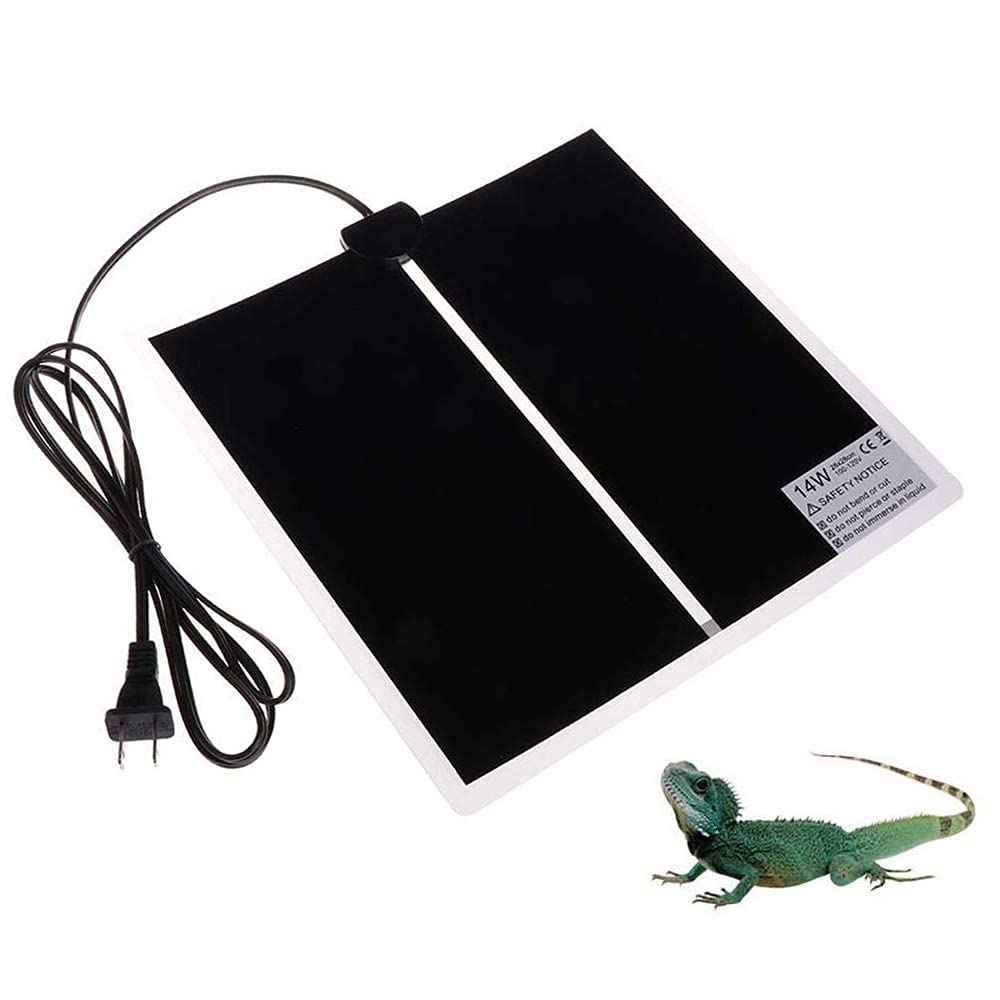 KABASI Waterproof Reptile Heating Pad 14W/20W - Adjustable Temperature Control Under Tank Terrarium Heat Mat for Turtles, Tortoises, Snakes, Lizards & Geckos | Safe & Durable for Reptile Habitat, Breeding & Winter Warmth
