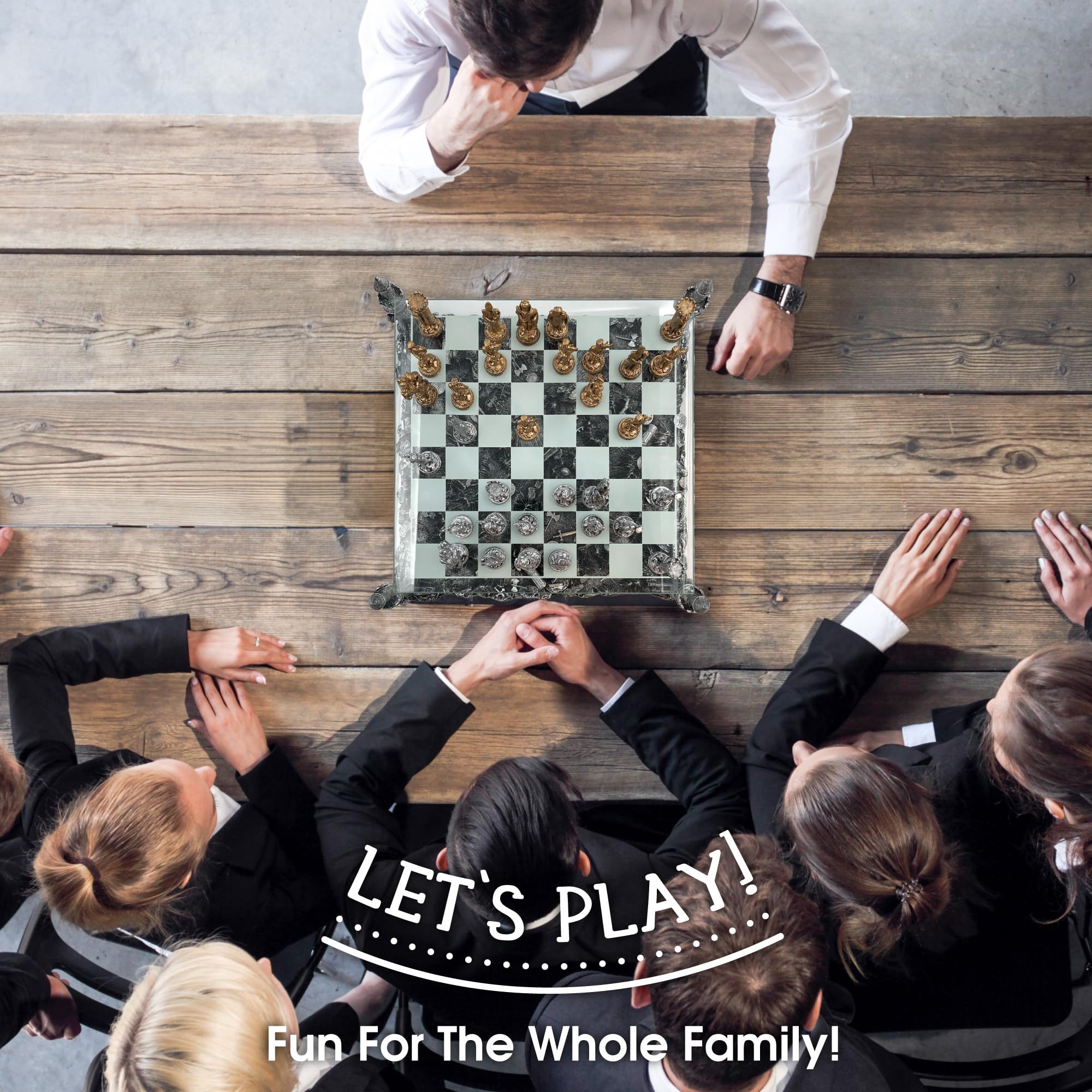 Renaissance Knight Chess Set - Classic Wooden Strategy Board Game for Adults & Kids | Perfect for Family Game Nights, Gifts, and Educational Play