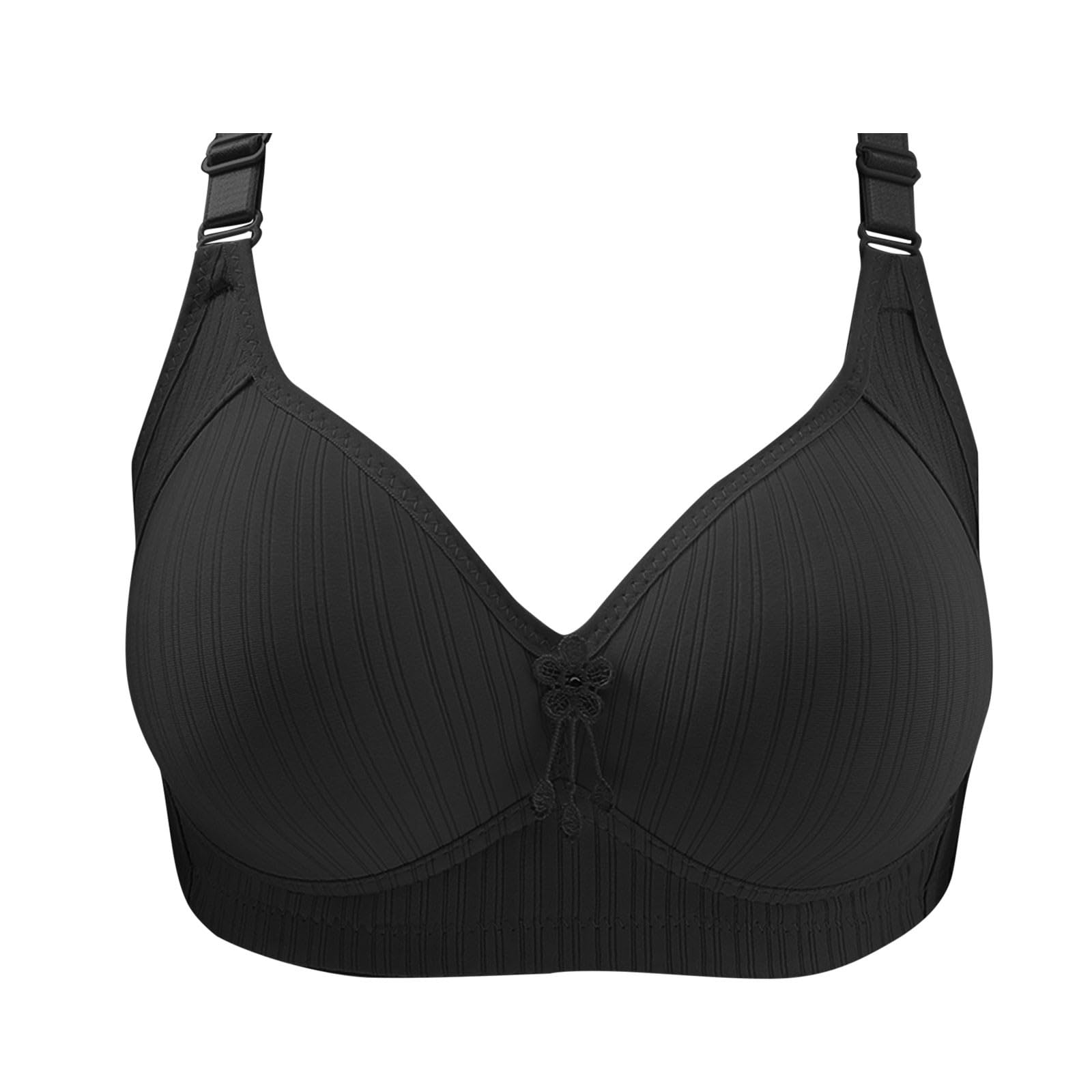 Wireless Sports Bra for Women - Comfortable Plus Size Bralette 4X-5X, Red Seamless Lounge Bra - Perfect for Yoga, Gym & Sleepwear