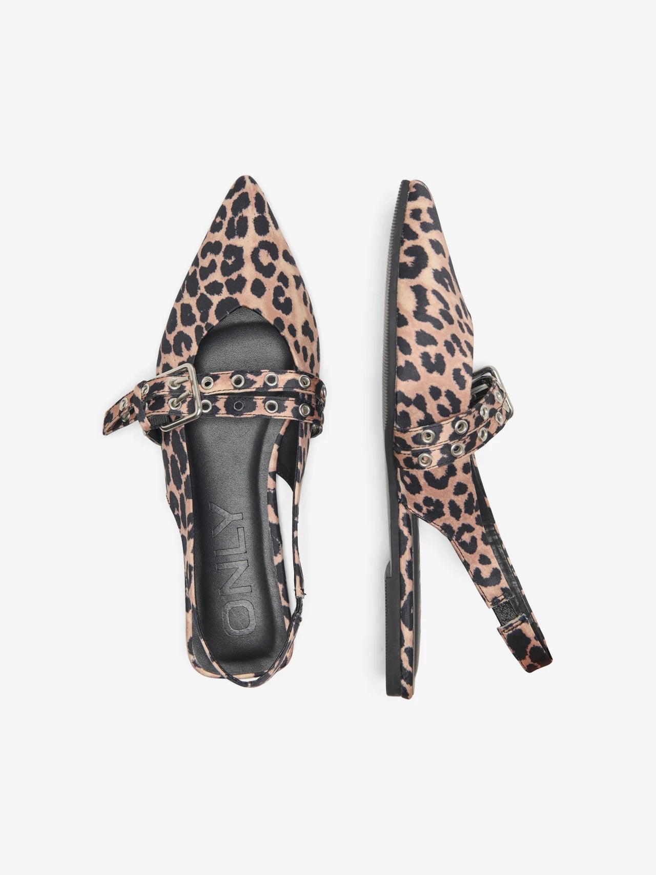 Laura Women's Slingback Sandals - Comfortable Leather Sandals with Leopard Print & Adjustable Straps | Perfect for Summer, Beach, Vacation & Casual Outings