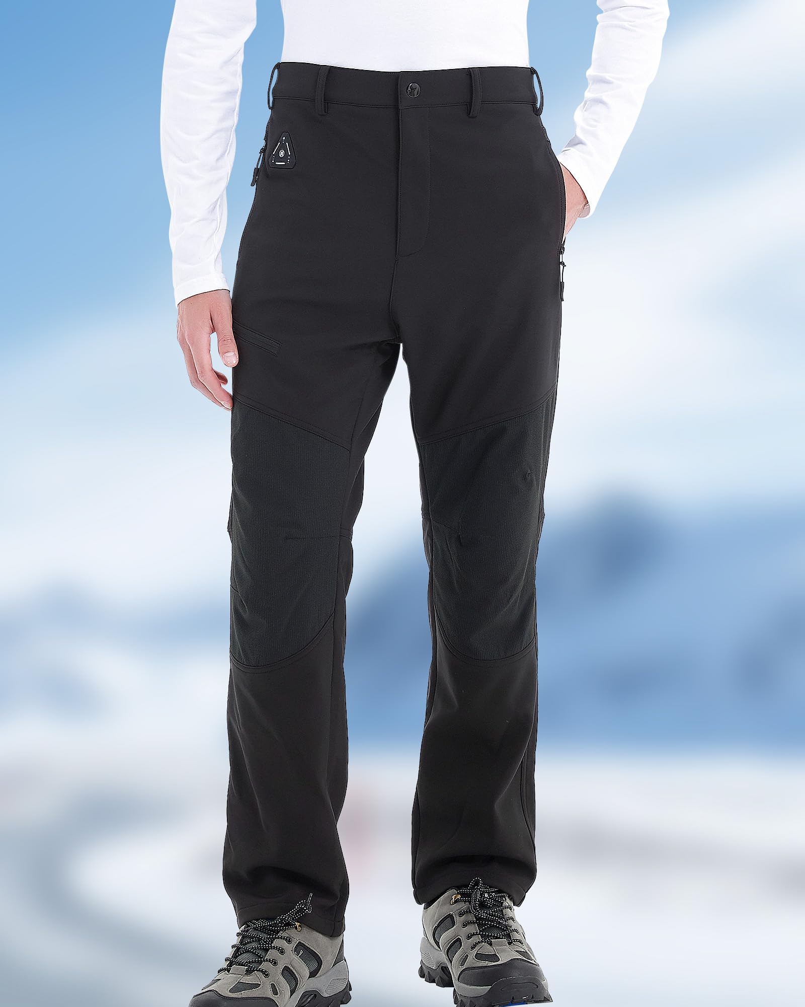 Heated Pants for Men - 7.4V 16000mAh Battery Powered Winter Thermal Pants with 4-in-1 Smart Controller - Ideal for Hunting, Skiing, Snowboarding & Outdoor Winter Activities