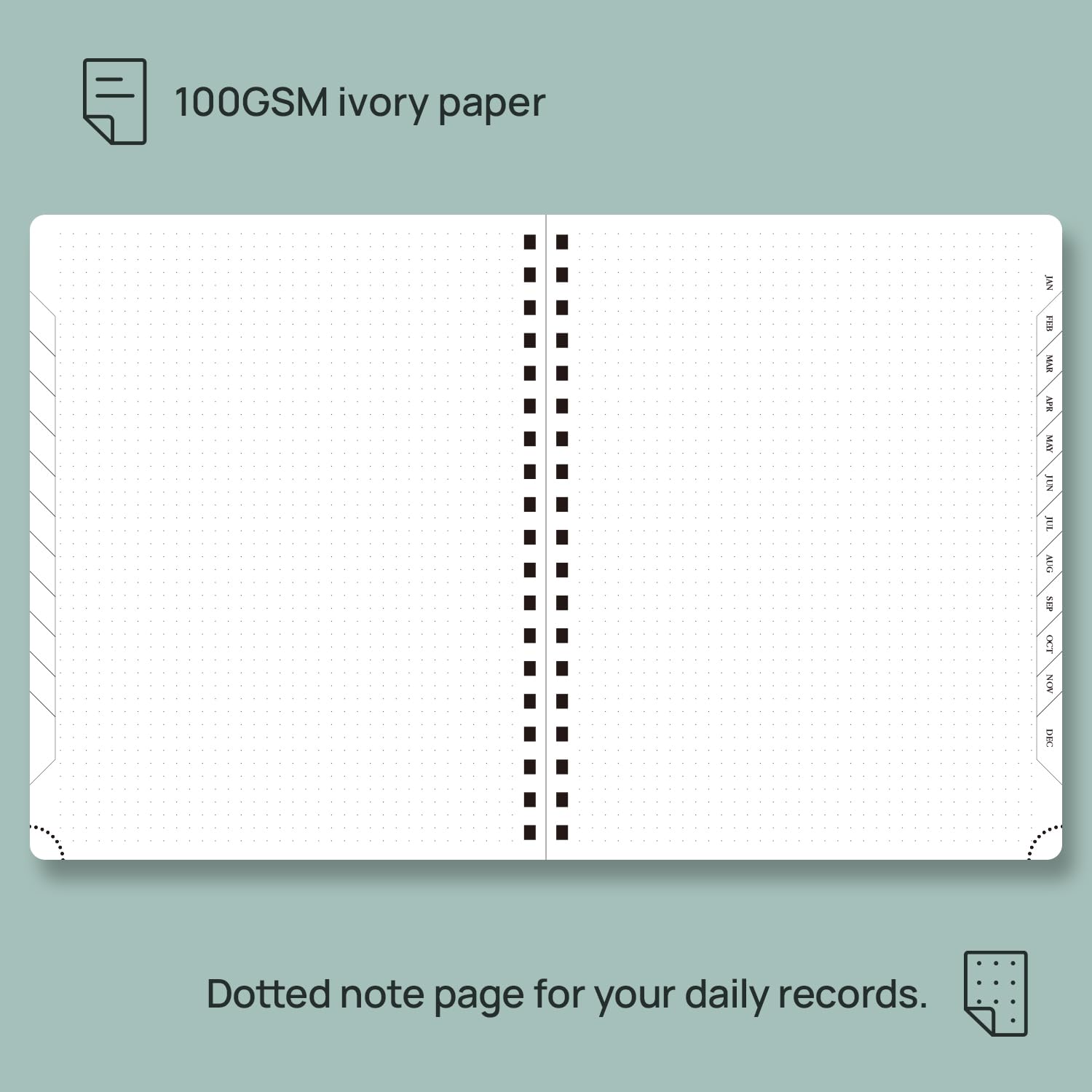 POPRUN 2024-2025 Monthly Planner - 18 Month Spiral Bound Calendar (July 2024-December 2025) - 8