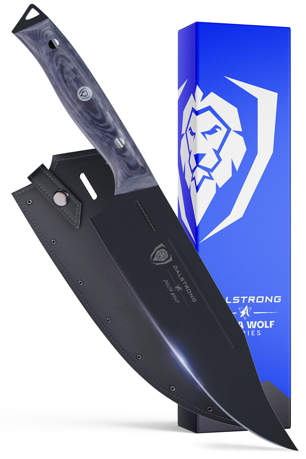 Premium 8-Inch Chef's Knife - Delta Wolf Series by Dalstrong | High Carbon German Steel, Razor Sharp Blade | Perfect for Slicing, Dicing & Chopping Vegetables, Meat & Herbs